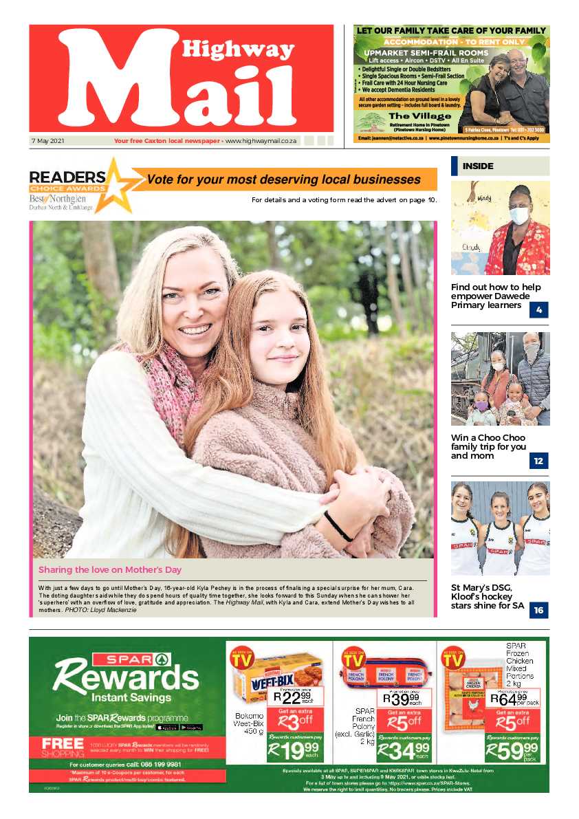Highway Mail 7 May 2021 page 1