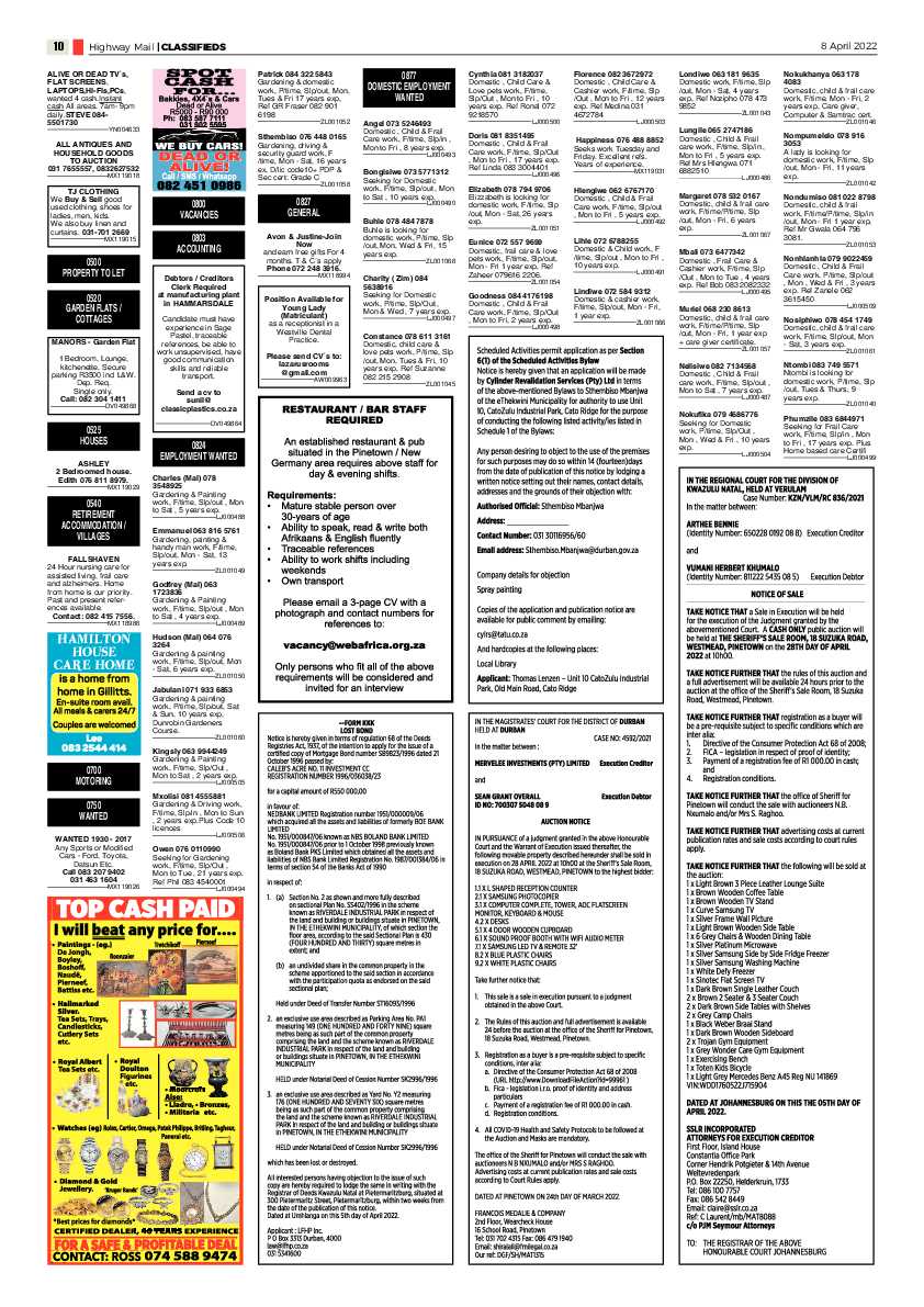 Highway Mail 8 April 2022 page 10