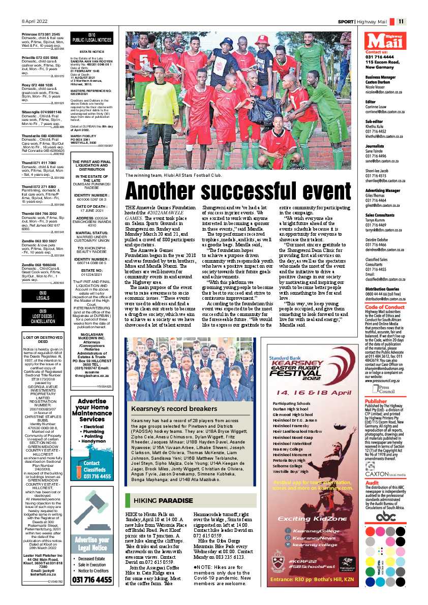 Highway Mail 8 April 2022 page 11