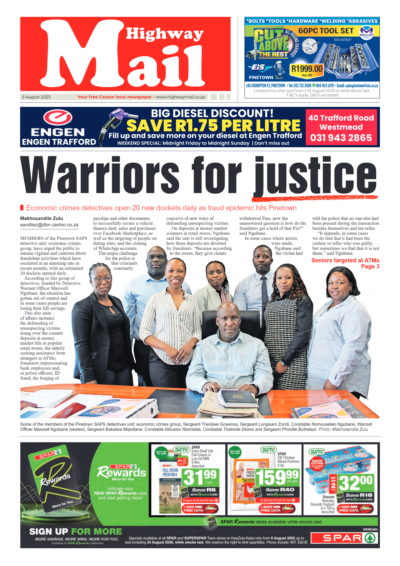 Highway Mail 8 August 2025 page 1