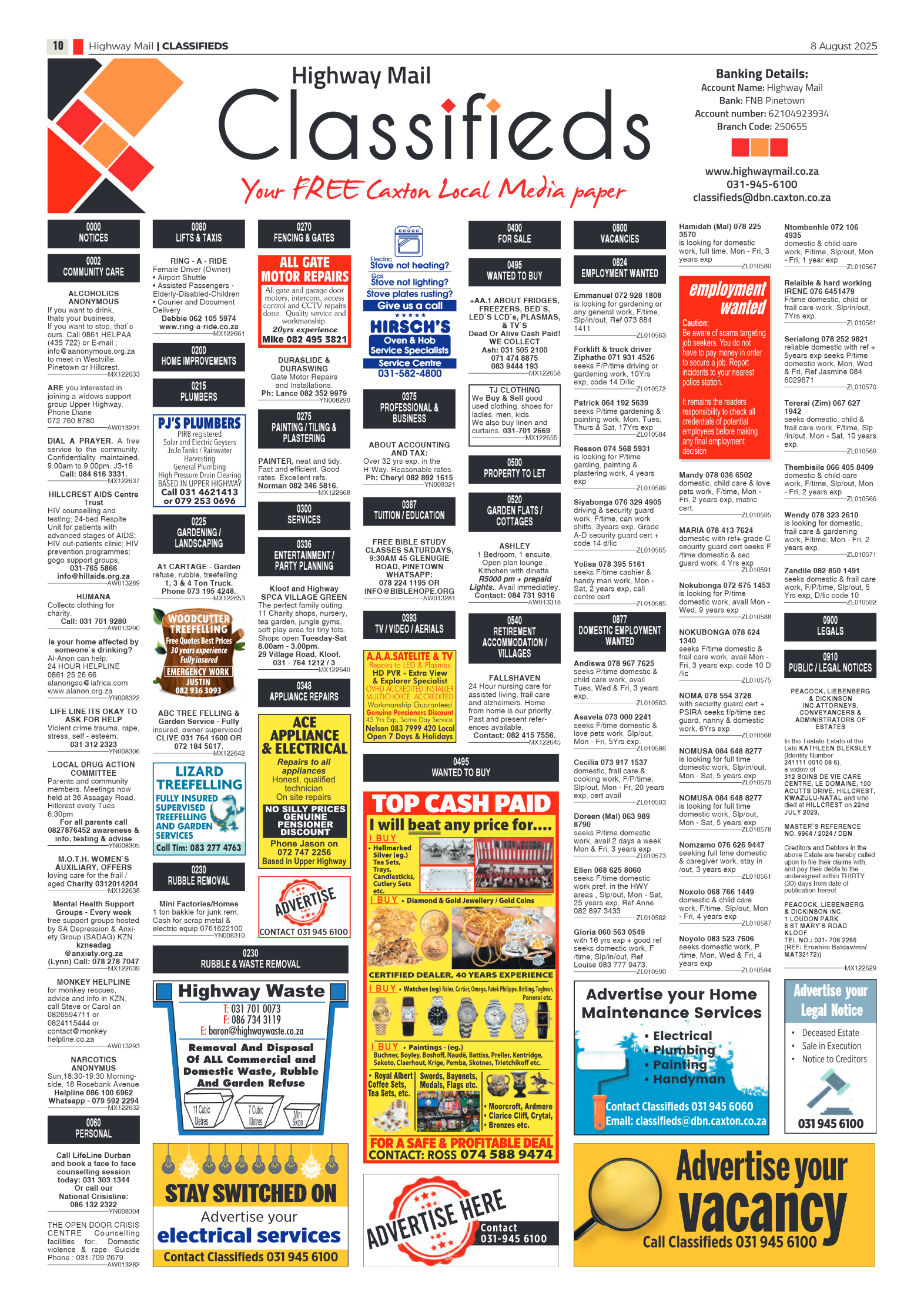 Highway Mail 8 August 2025 page 10