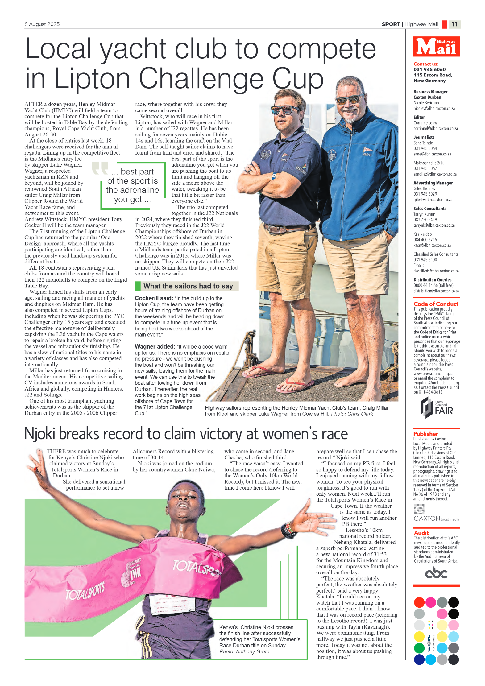 Highway Mail 8 August 2025 page 11