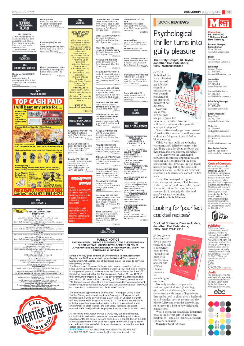 Highway Mail 8 December 2023 page 15