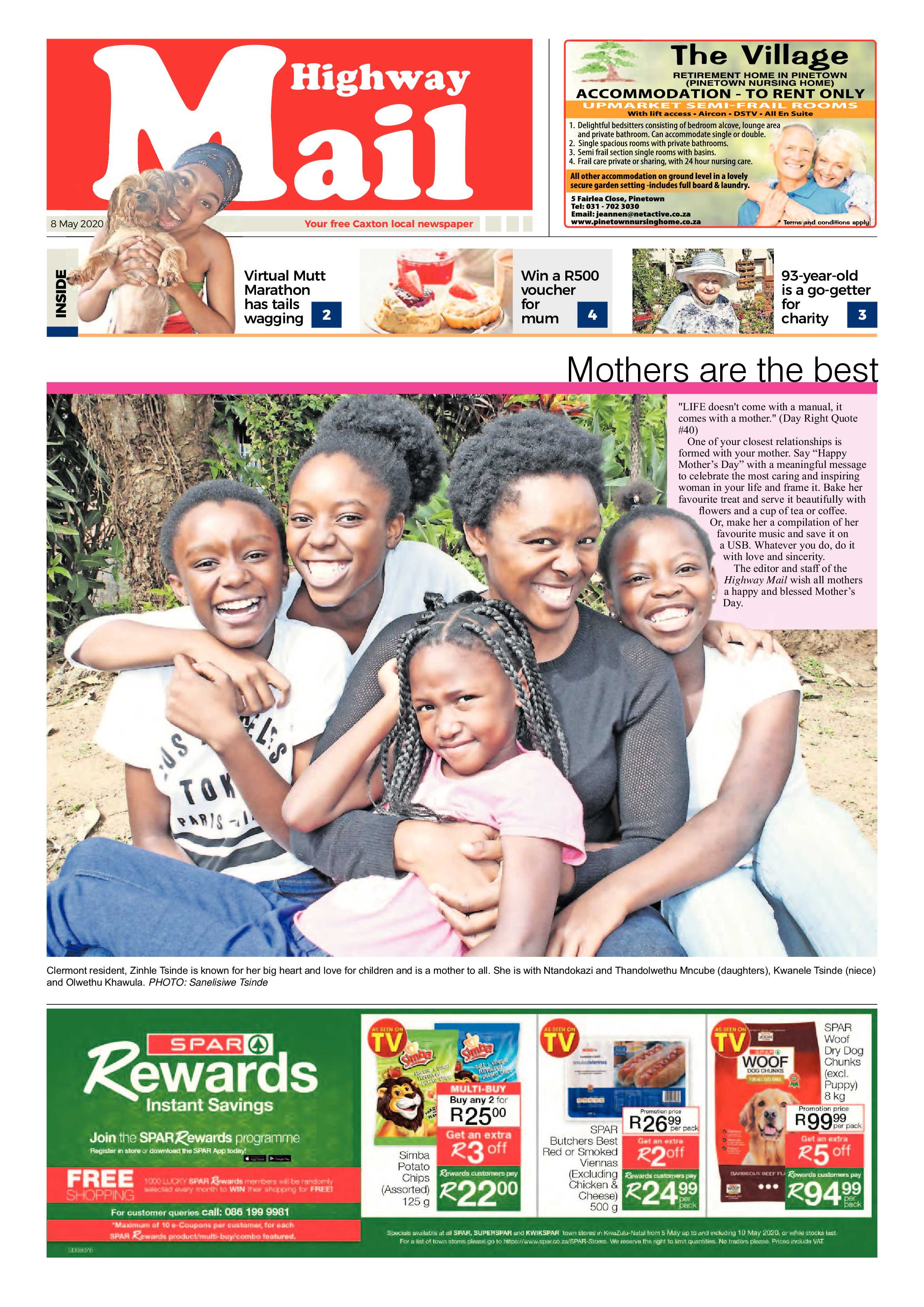 Highway Mail 8 May 2020 page 1