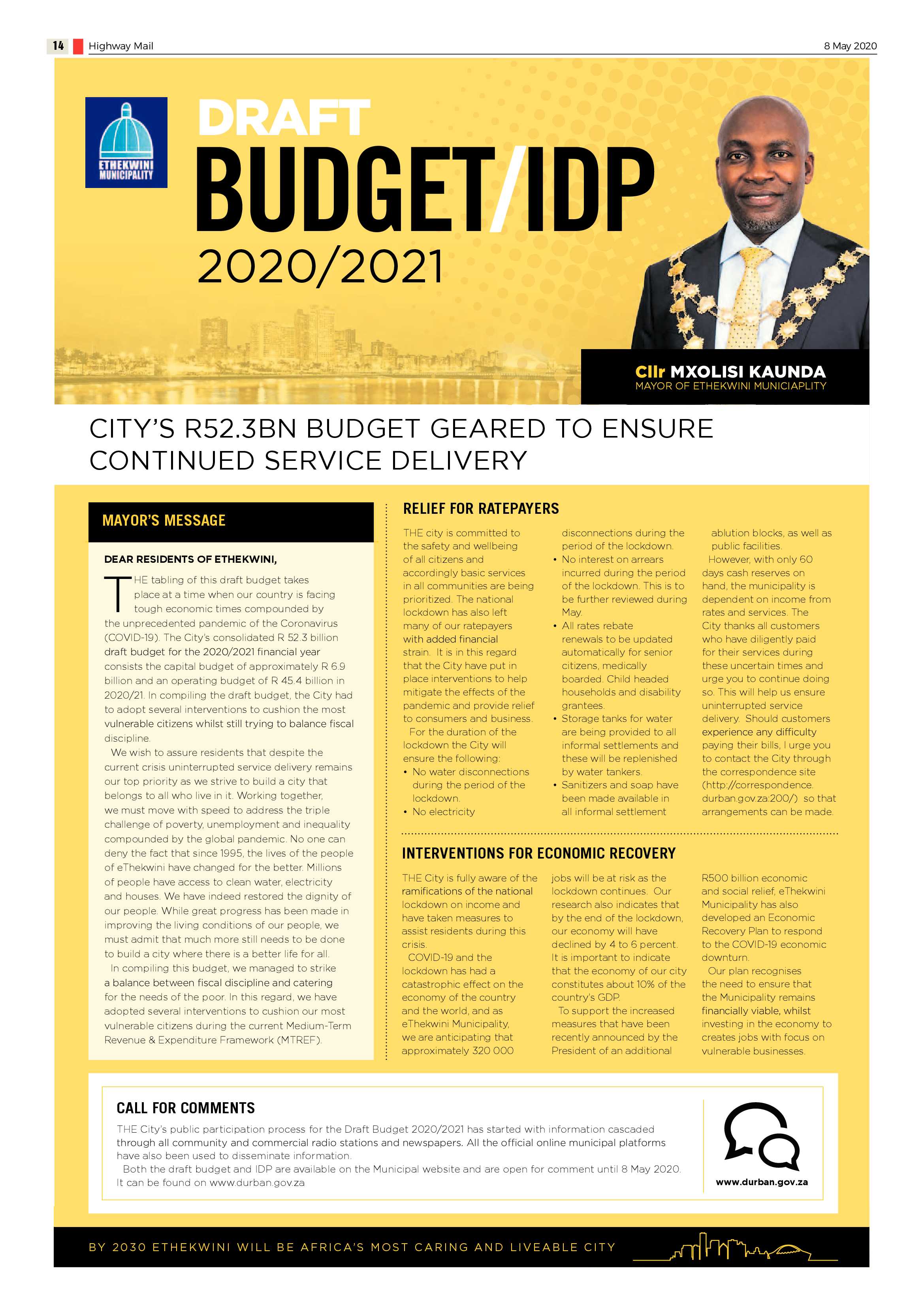 Highway Mail 8 May 2020 page 14