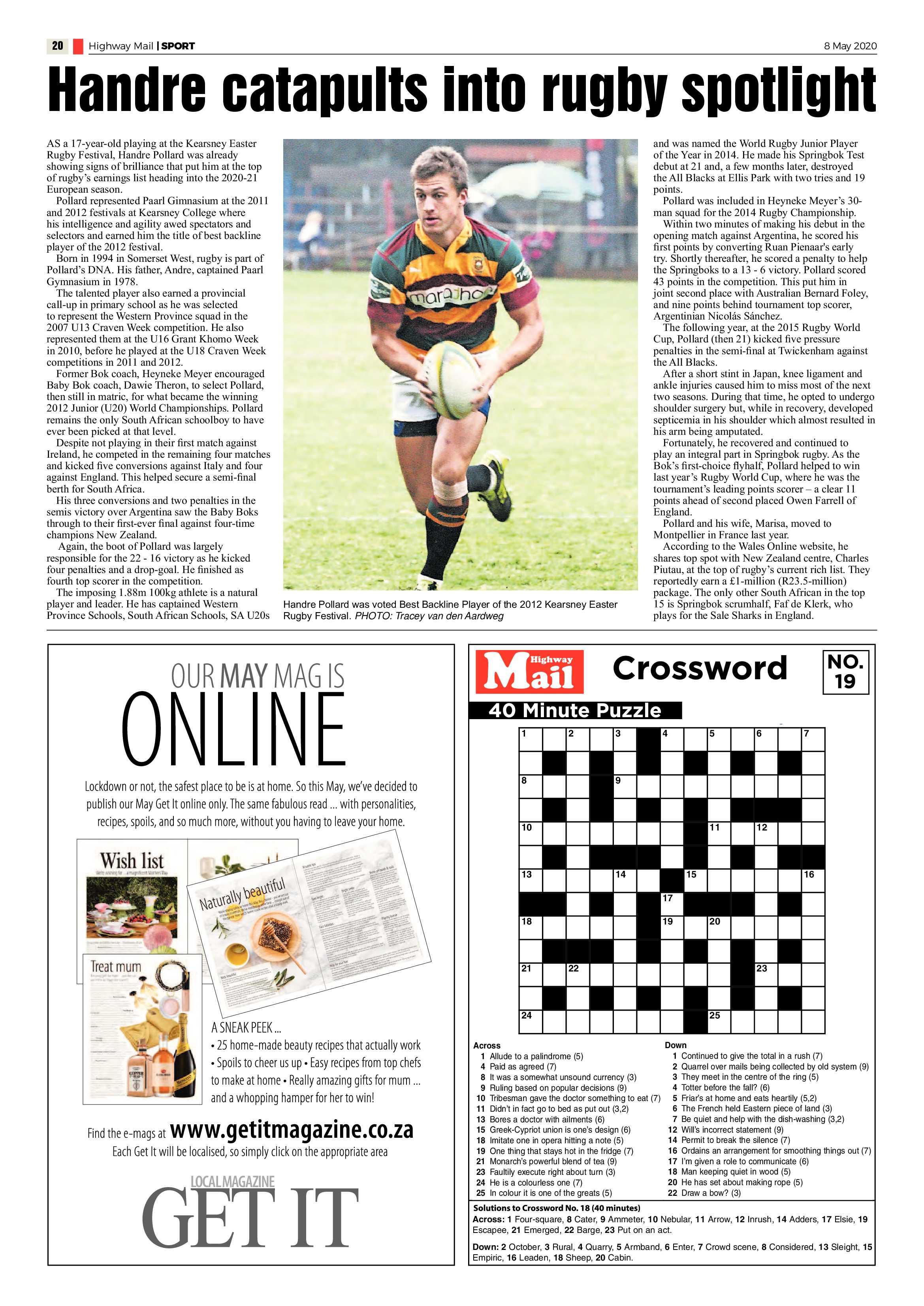 Highway Mail 8 May 2020 page 20