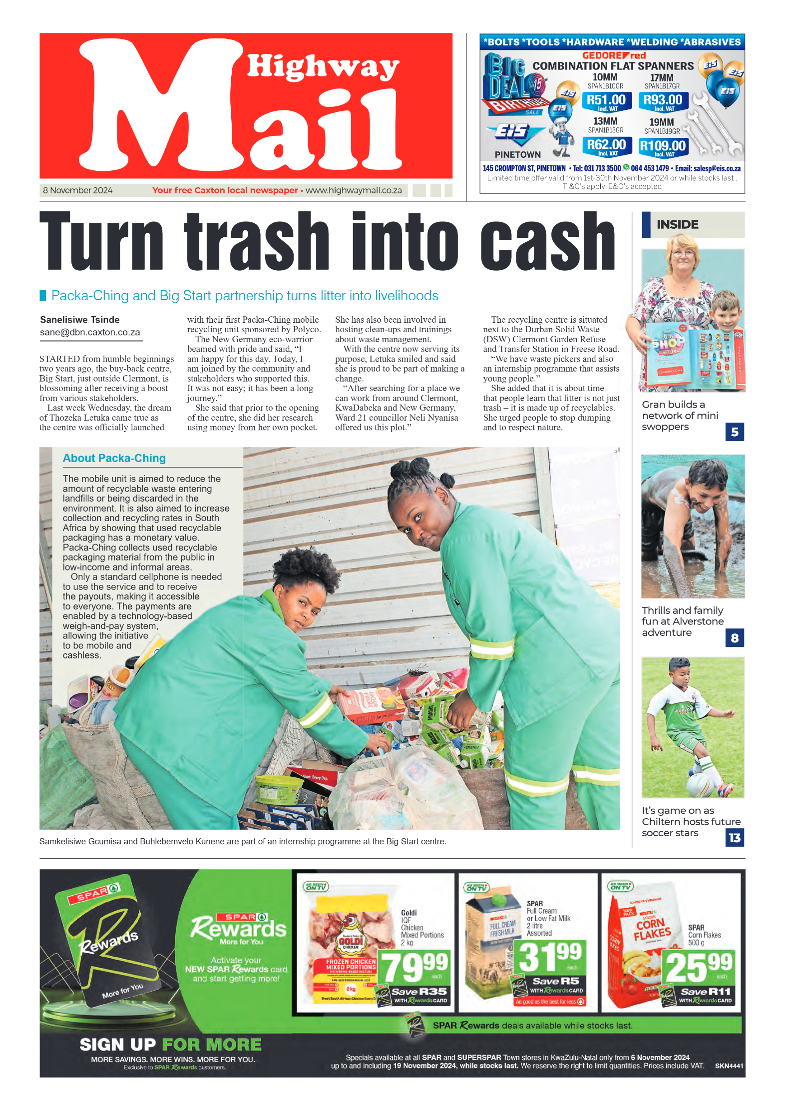 Highway Mail 8 November 2024 page 1