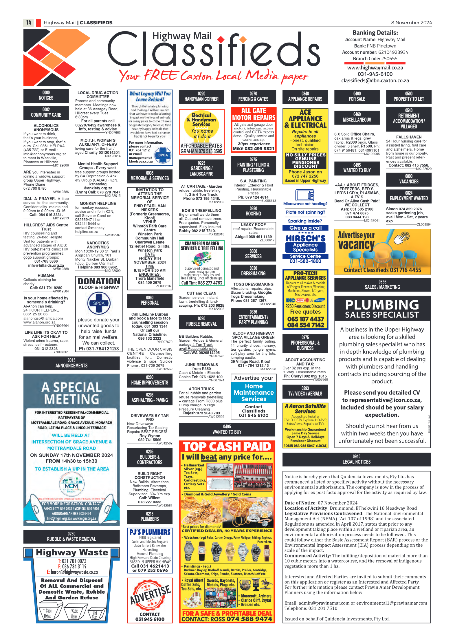 Highway Mail 8 November 2024 page 14
