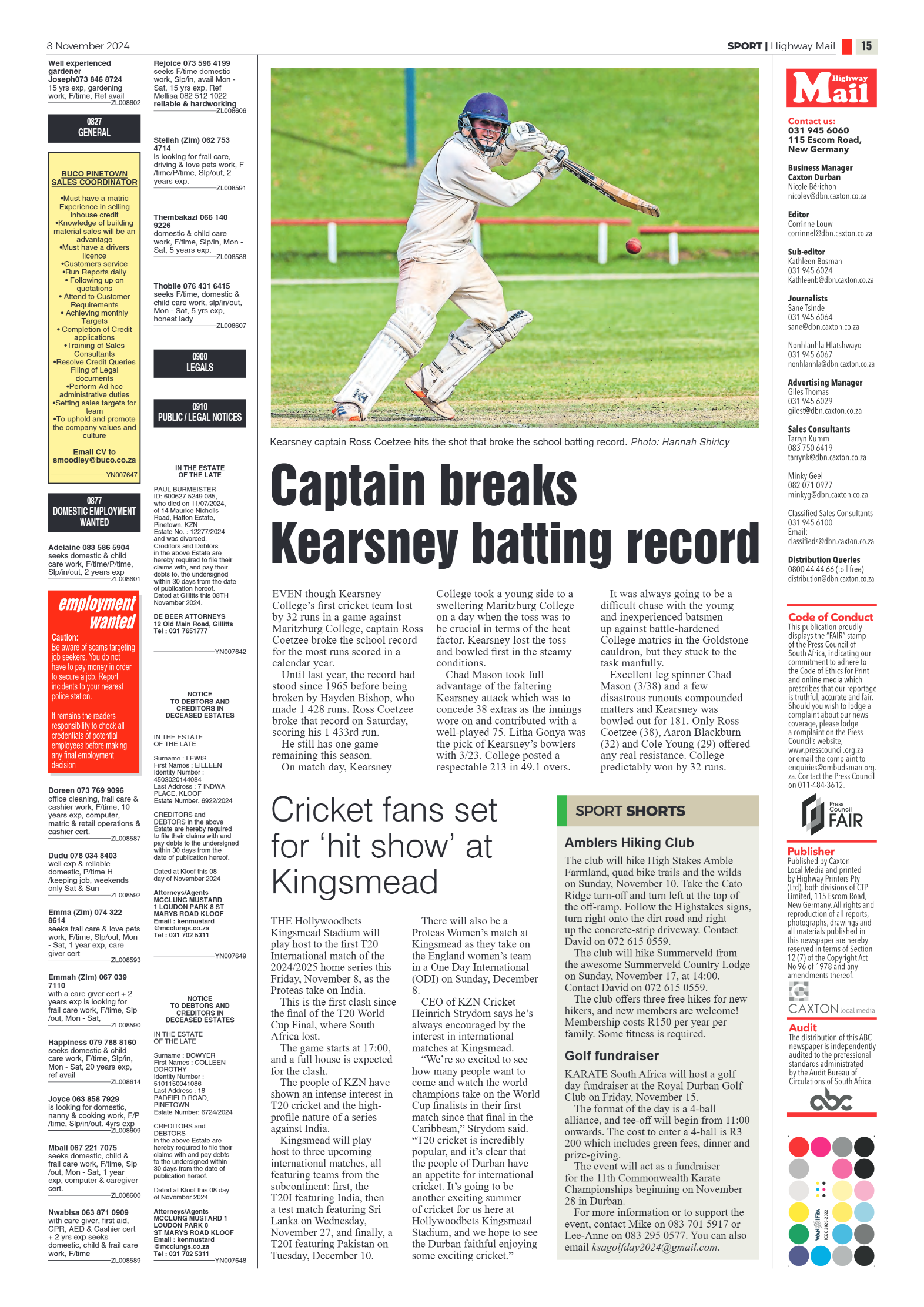 Highway Mail 8 November 2024 page 15