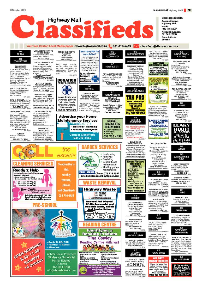 Highway Mail 8 October 2021 page 13