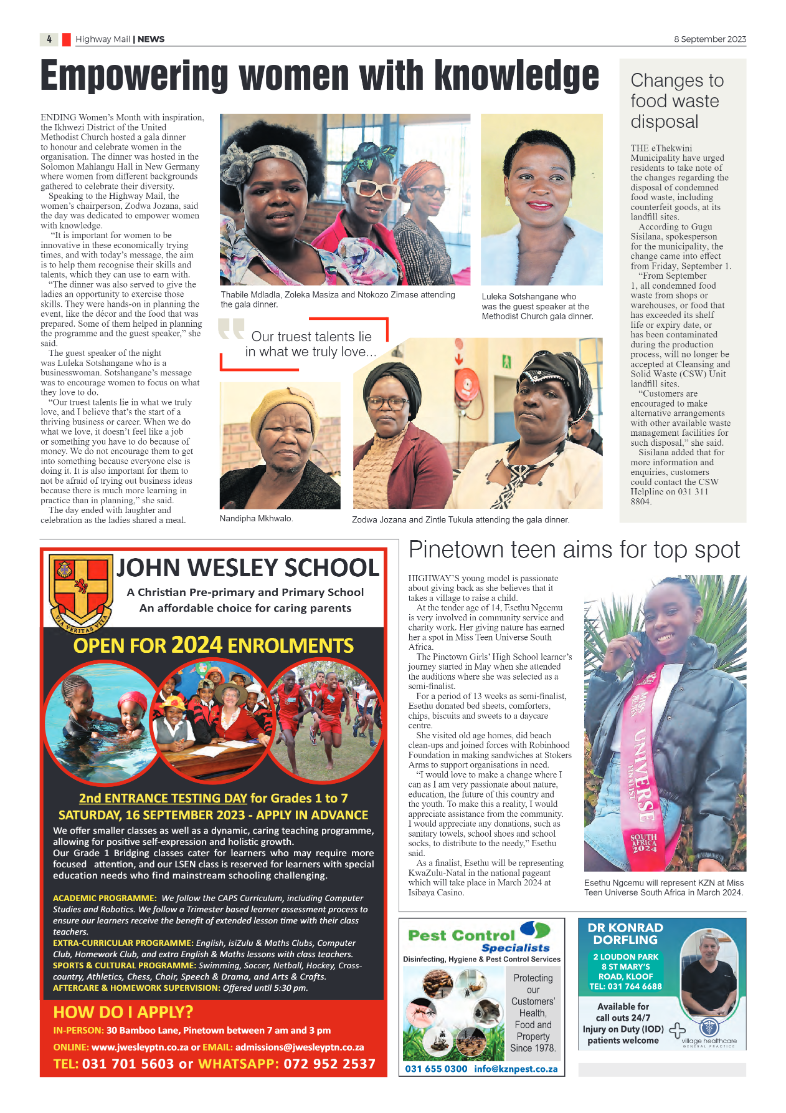 Highway Mail 8 September 2023 page 4
