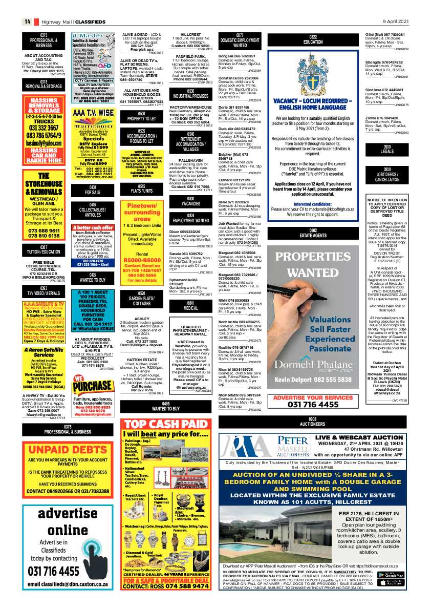 Highway Mail 9 April 2021 page 14