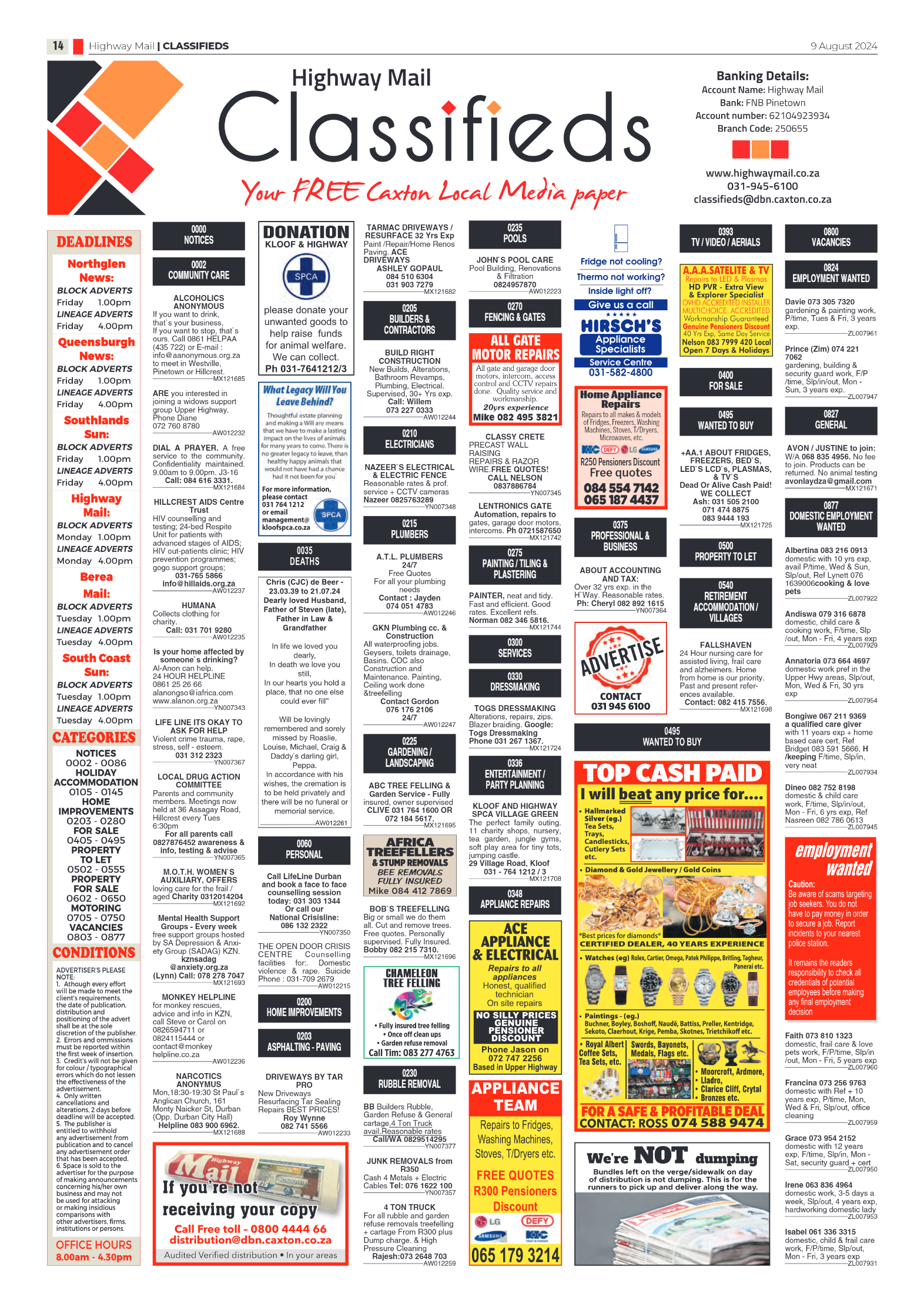 Highway Mail 9 August 2024 page 14
