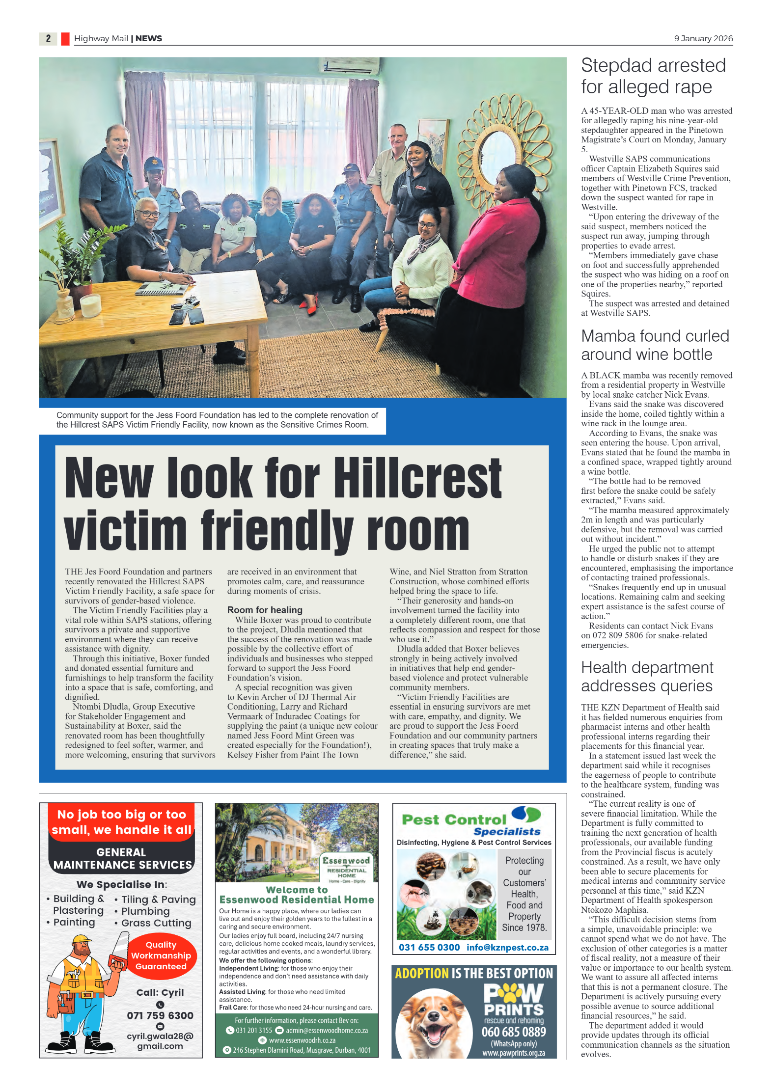 Highway Mail 9 January 2026 page 2