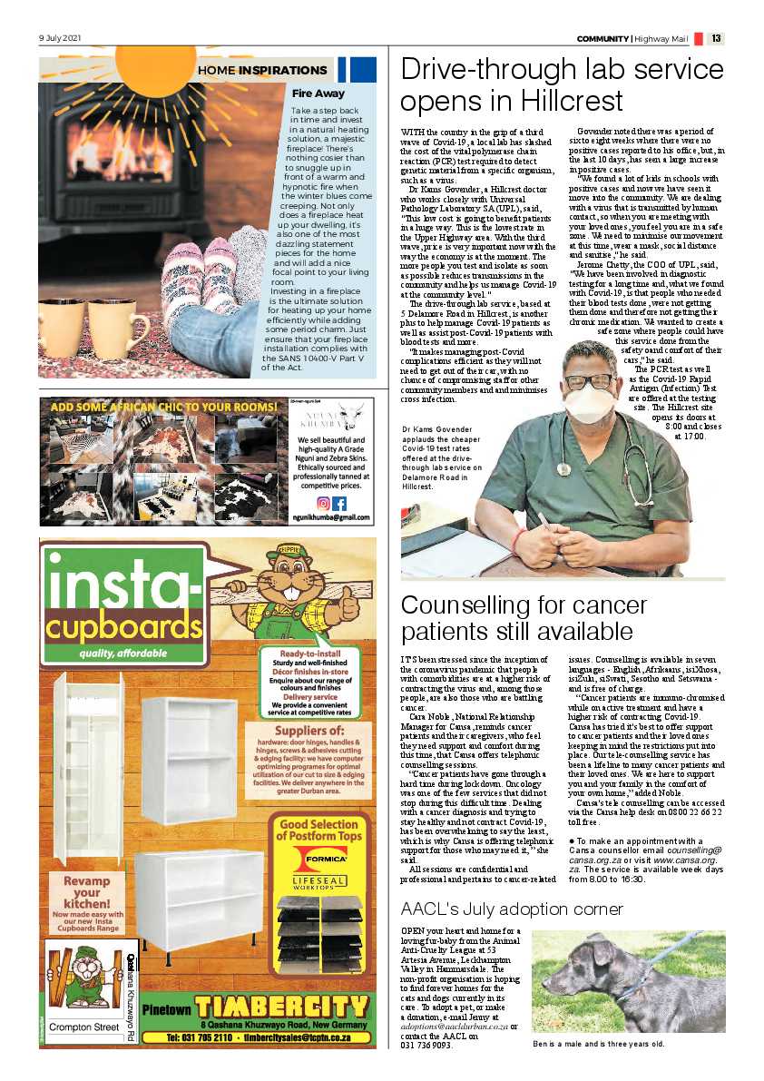 Highway Mail 9 July 2021 page 13