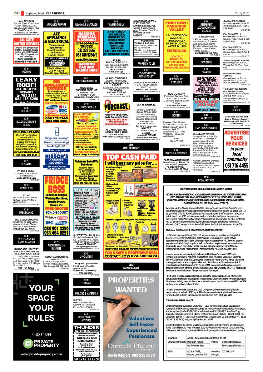 Highway Mail 9 July 2021 page 18
