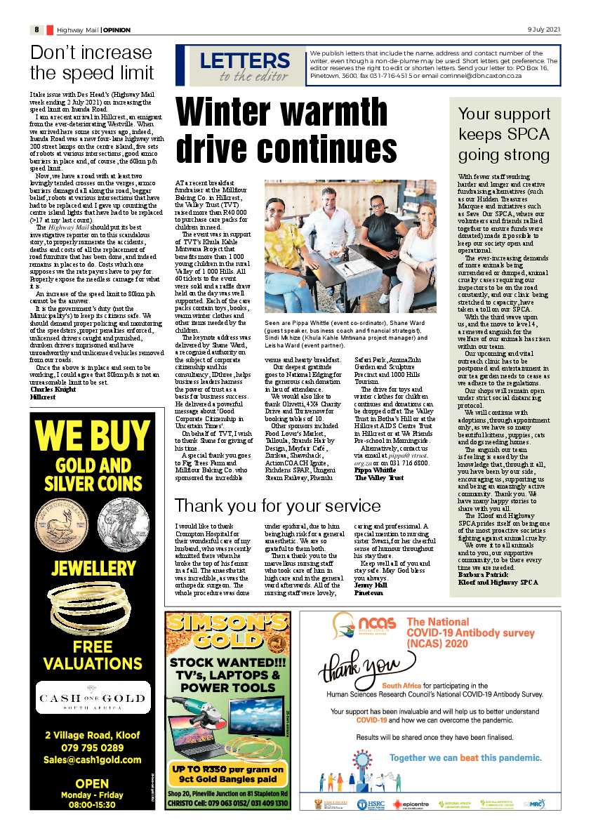 Highway Mail 9 July 2021 page 8
