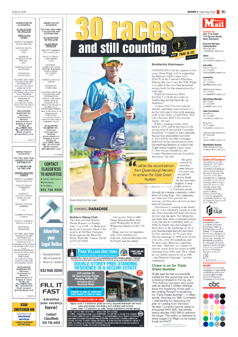 Highway Mail 9 June 2023 page 15