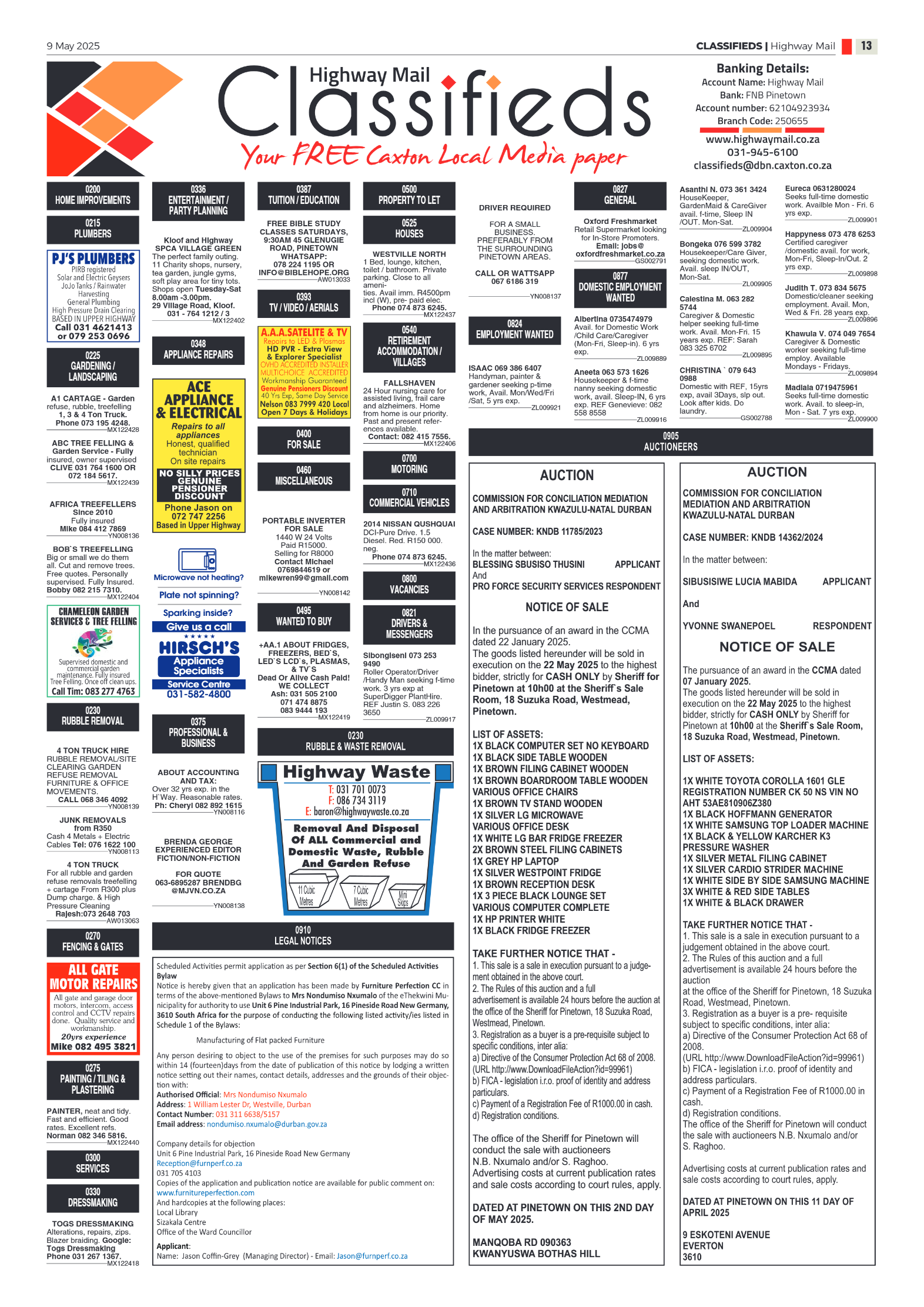 Highway Mail 9 May 2025 page 13