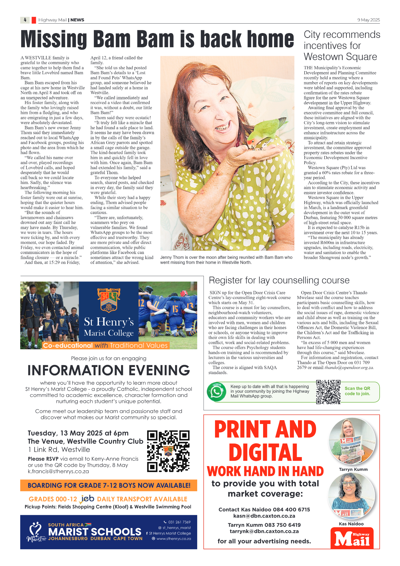 Highway Mail 9 May 2025 page 4