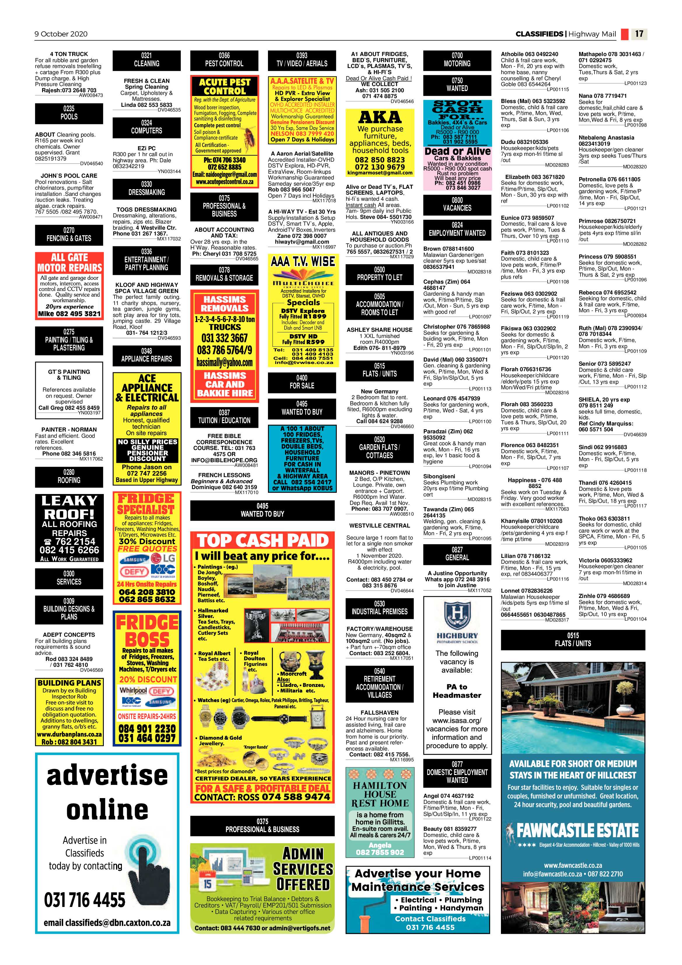 Highway Mail 9 October 2020 page 17