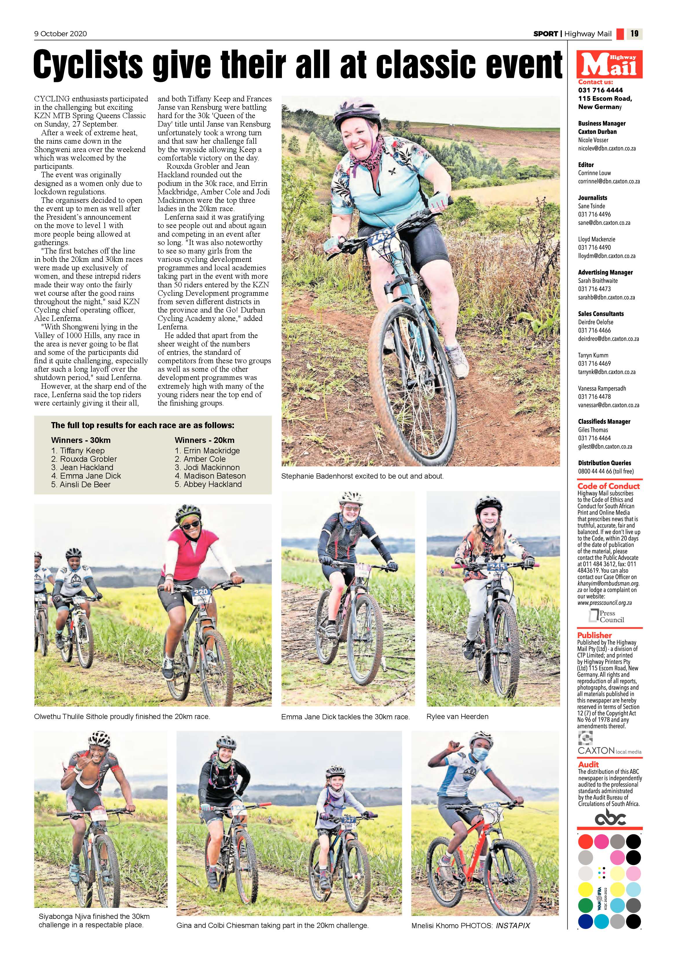 Highway Mail 9 October 2020 page 19