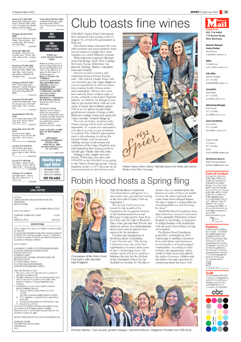 Highway Mail 9 September 2022 page 15
