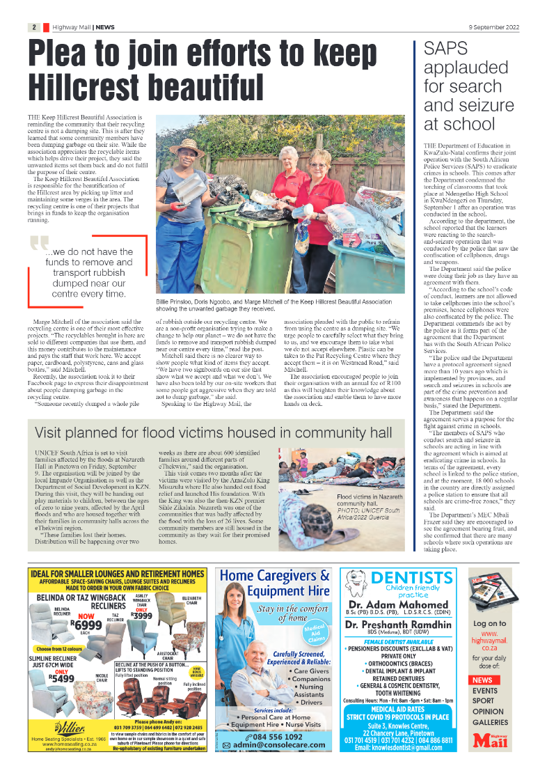 Highway Mail 9 September 2022 page 2