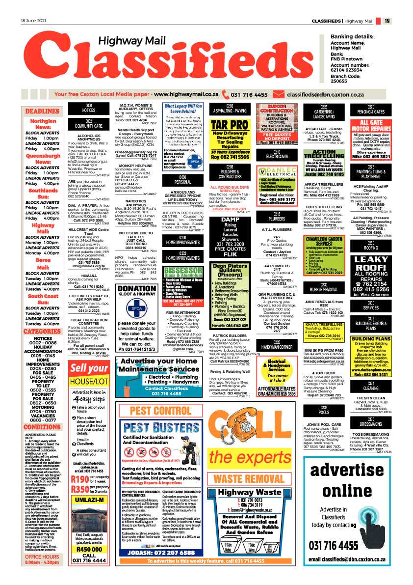 Highway mail 18 June 2021 page 19
