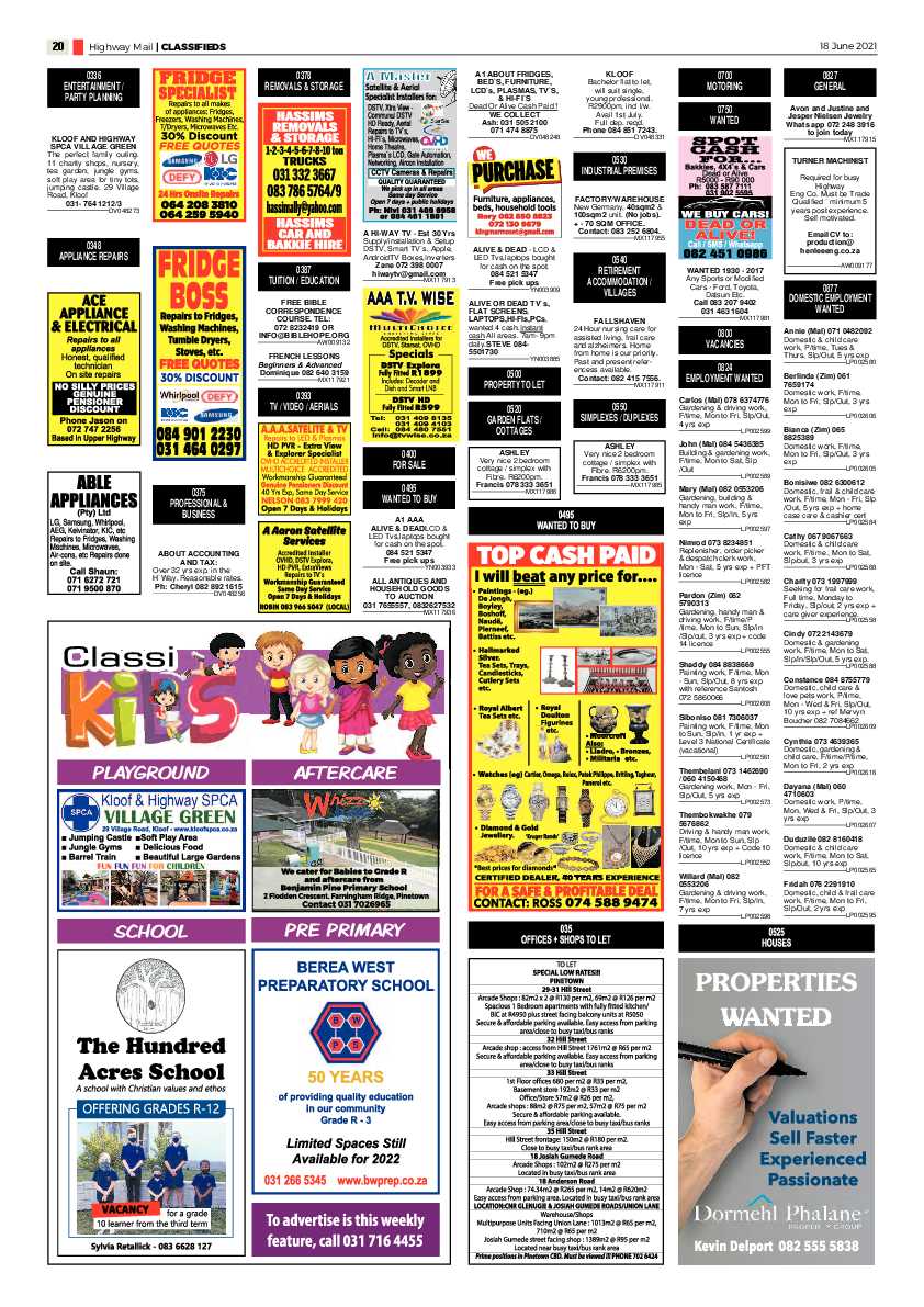 Highway mail 18 June 2021 page 20