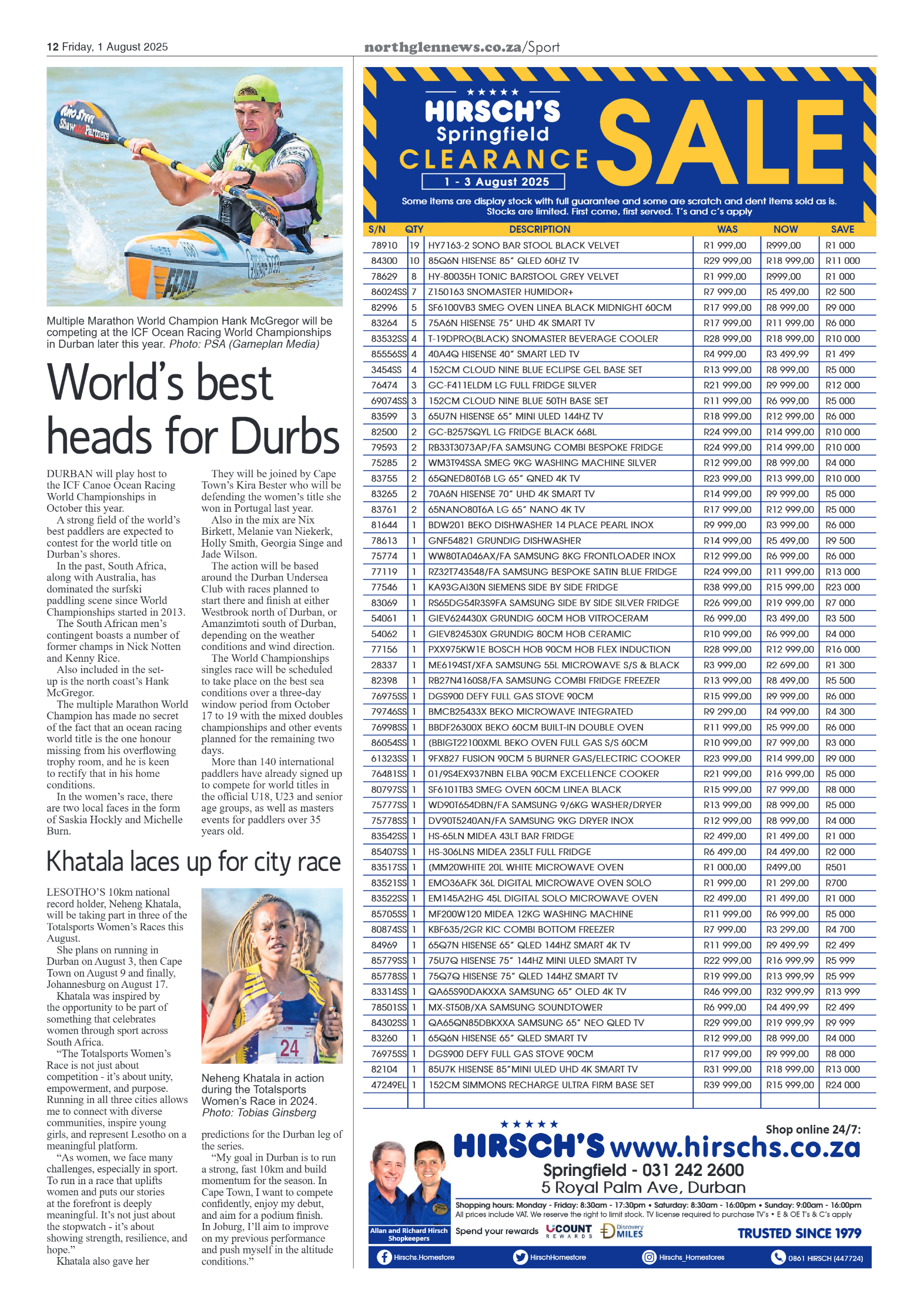 Northglen News 01 August 2025 page 12
