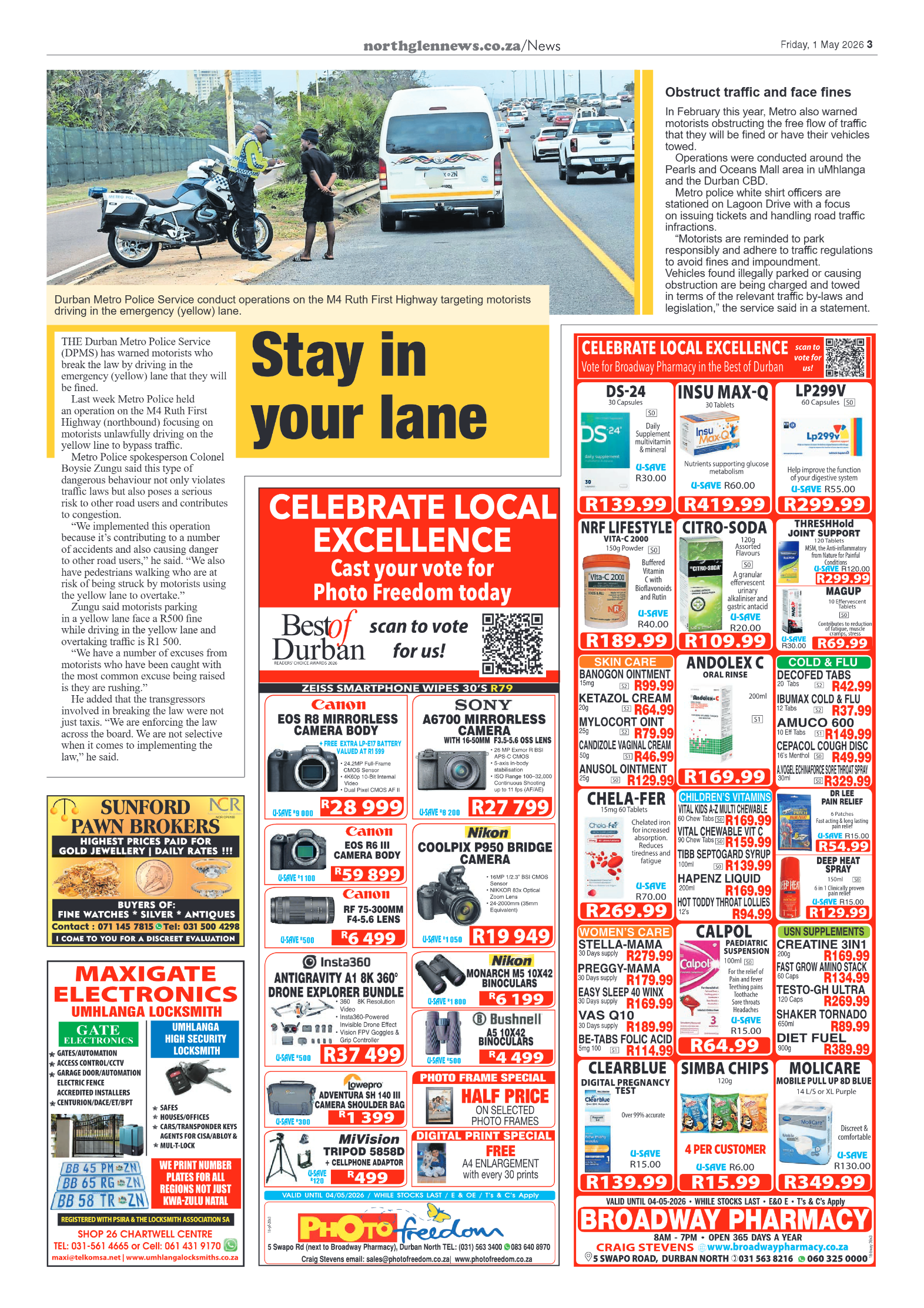 Northglen News 01 May 2026 page 3