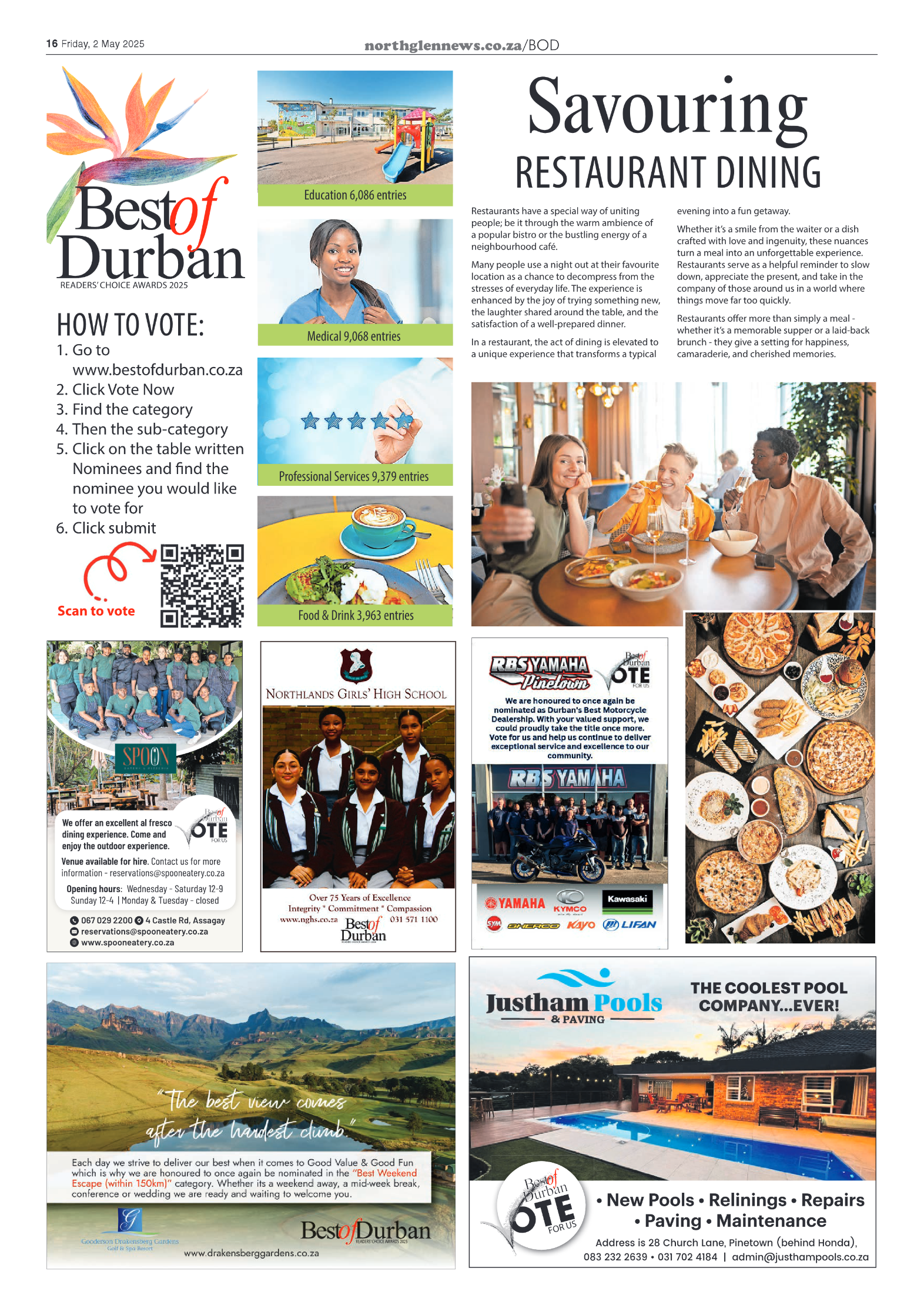 Northglen News 02 May 2025 page 16