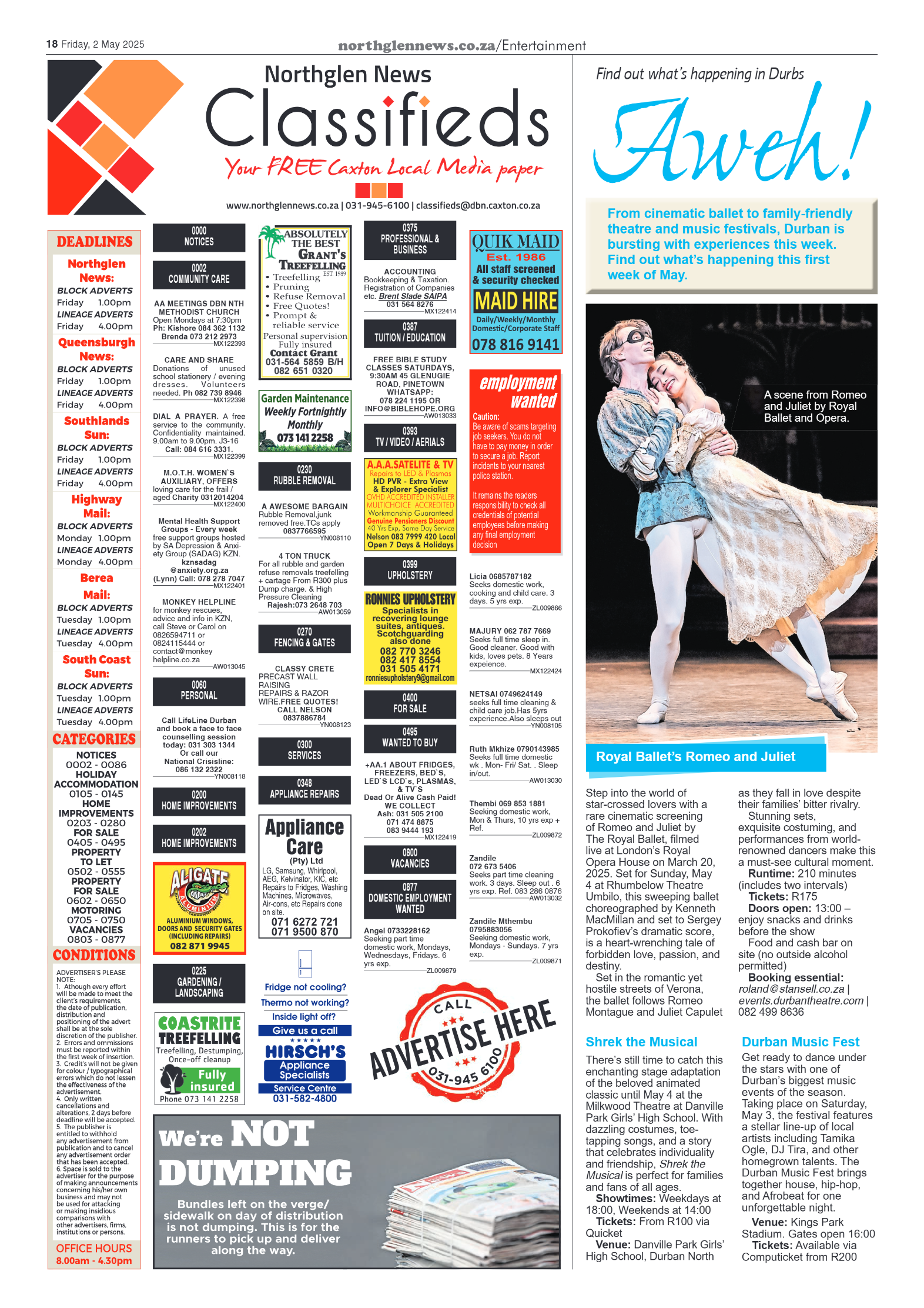 Northglen News 02 May 2025 page 18