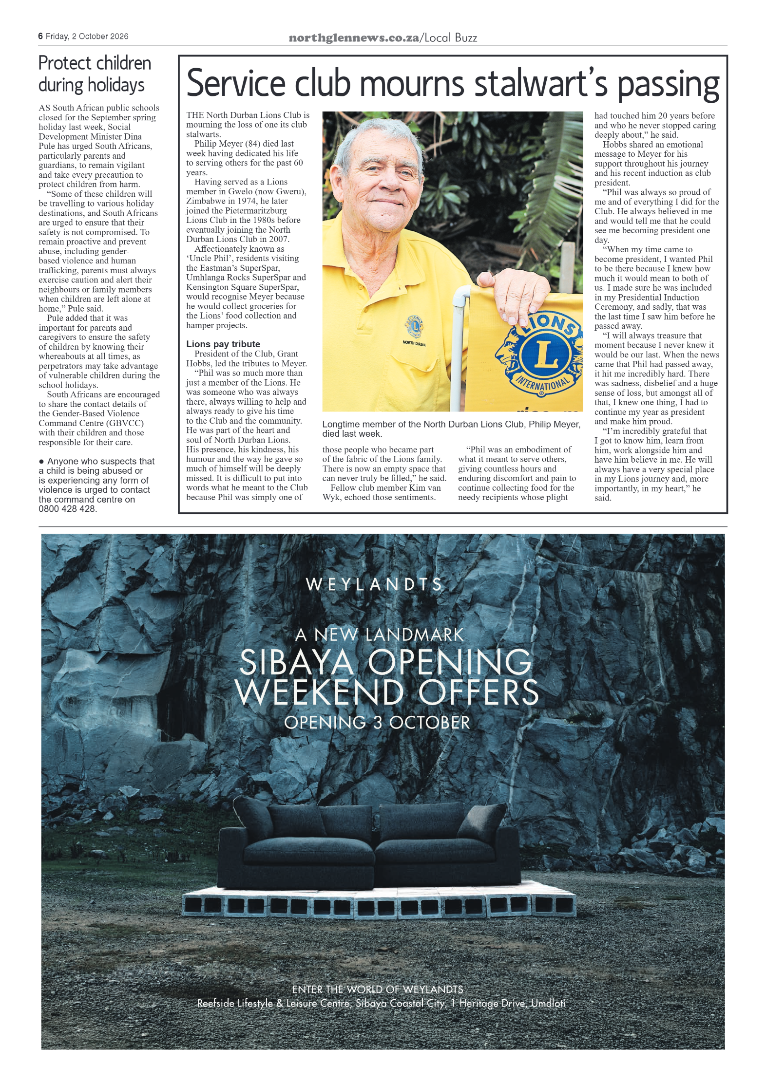 Northglen News 02 October 2026 page 6