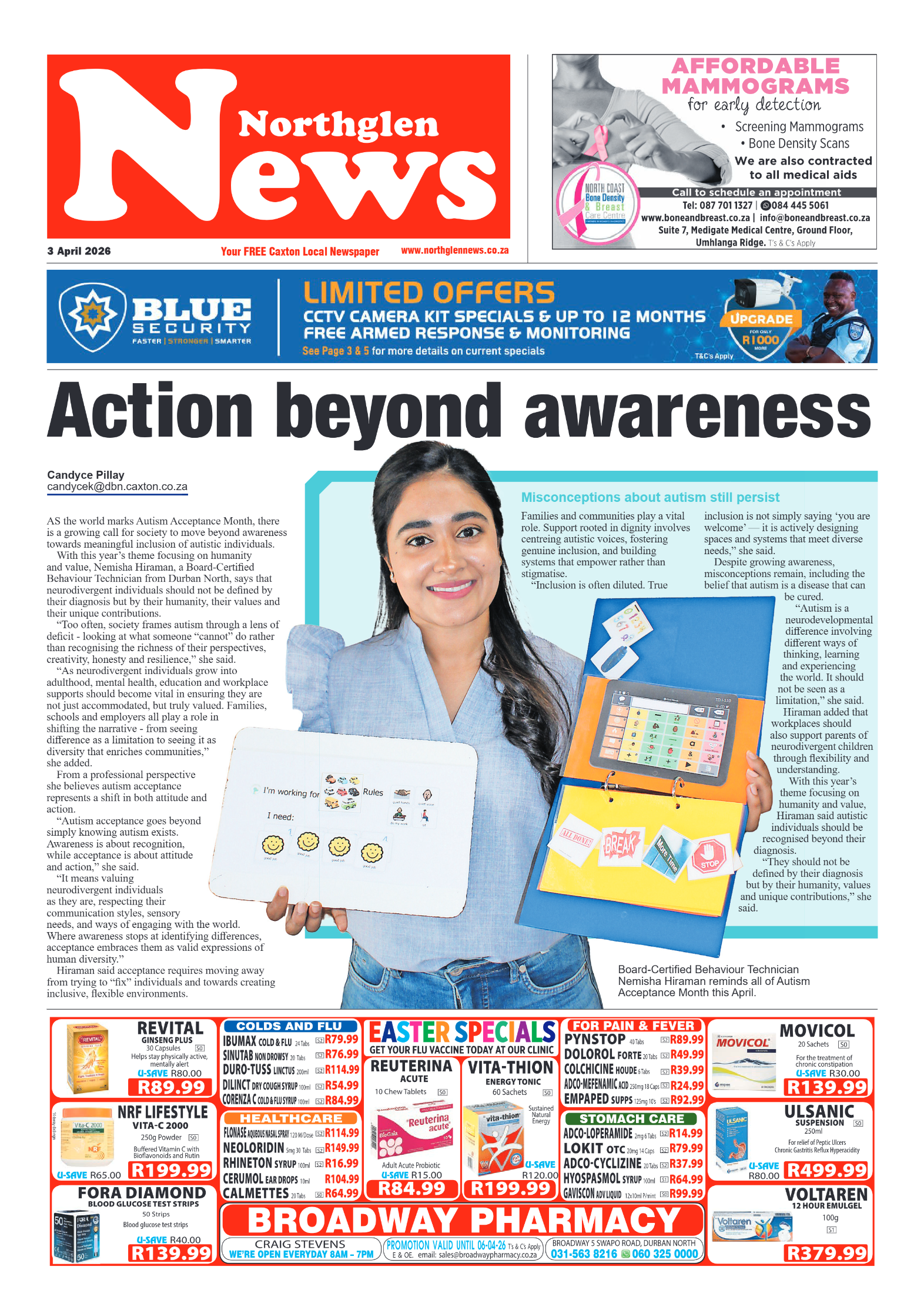 Northglen News 03 April 2026 page 1