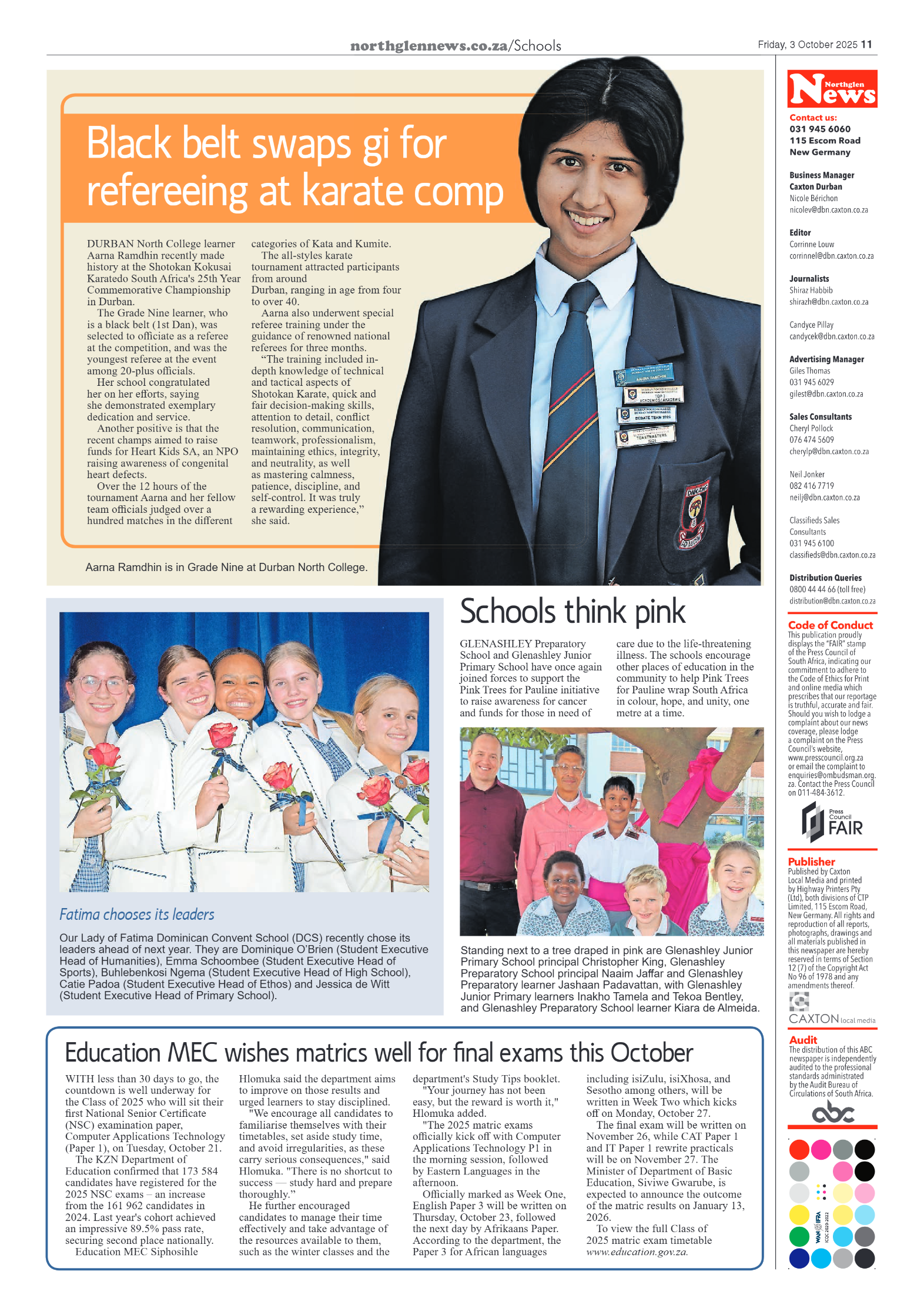 Northglen News 03 October 2025 page 11
