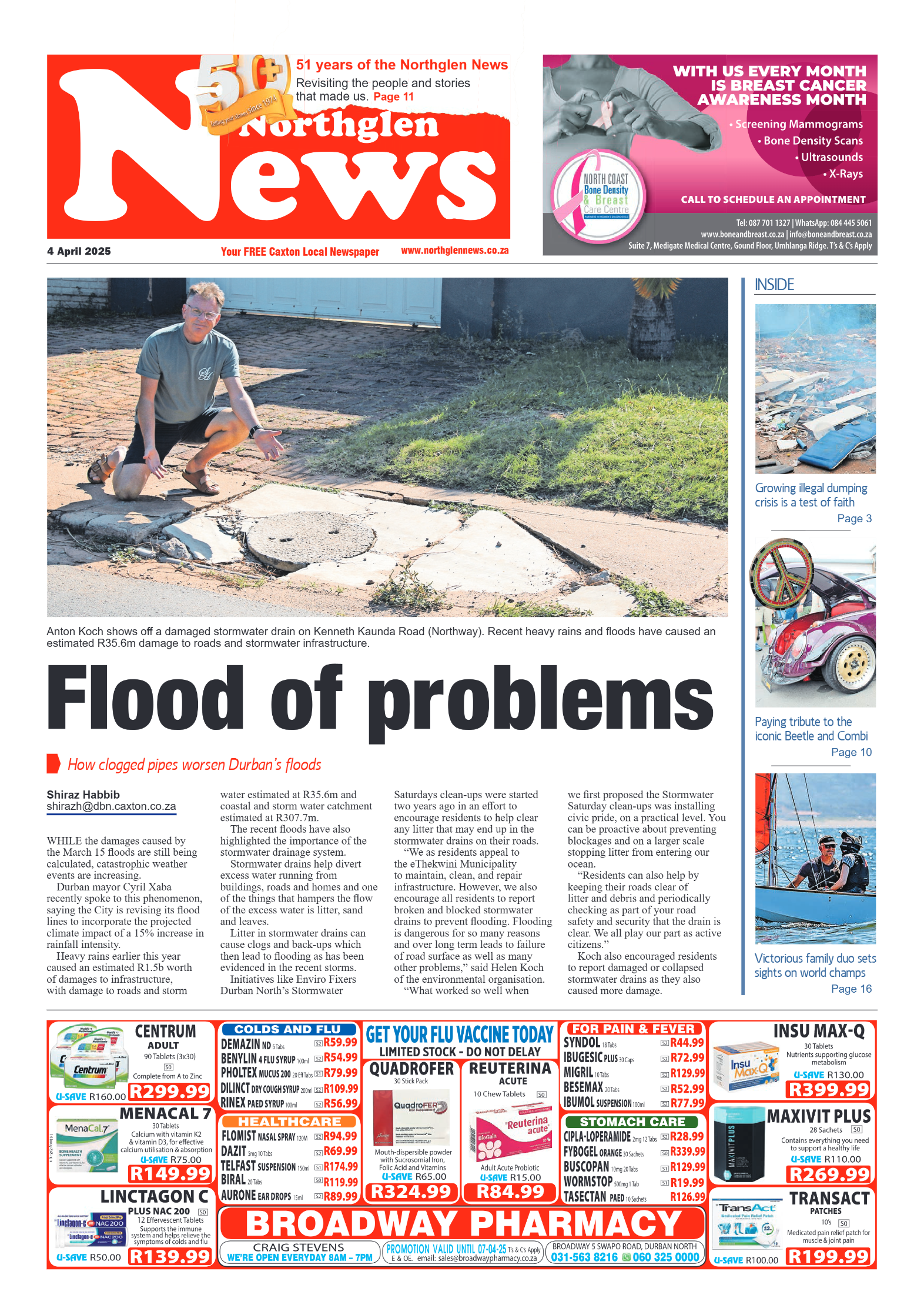Northglen News 04 April 2025 page 1