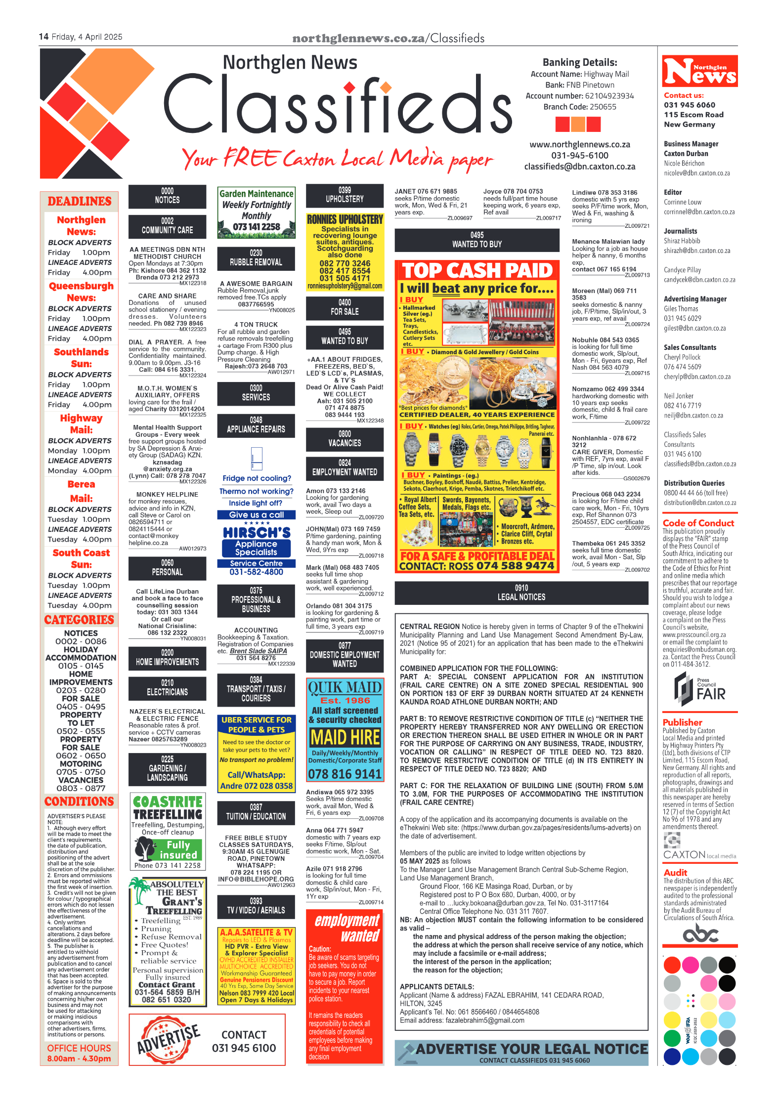 Northglen News 04 April 2025 page 14