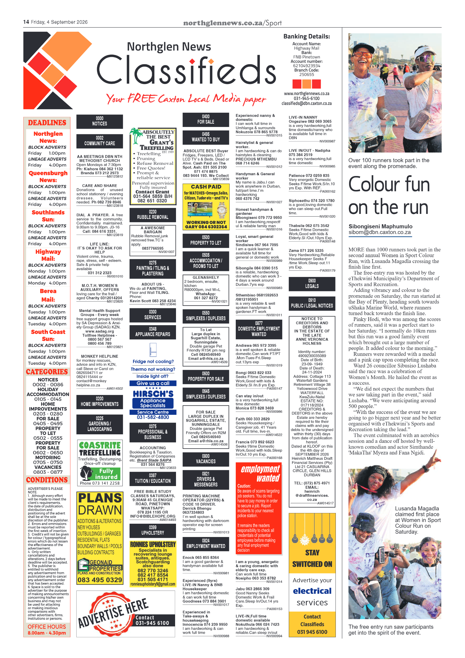 Northglen News 04 September 2026 page 14