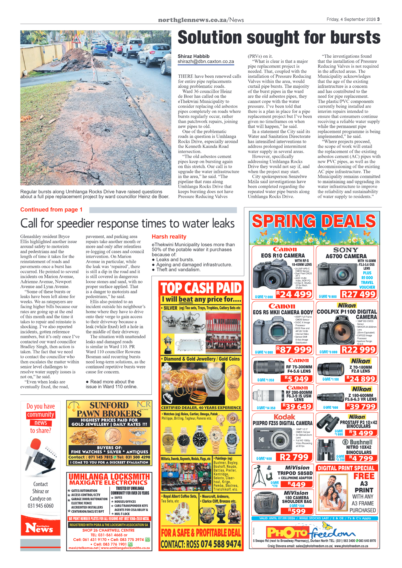 Northglen News 04 September 2026 page 3