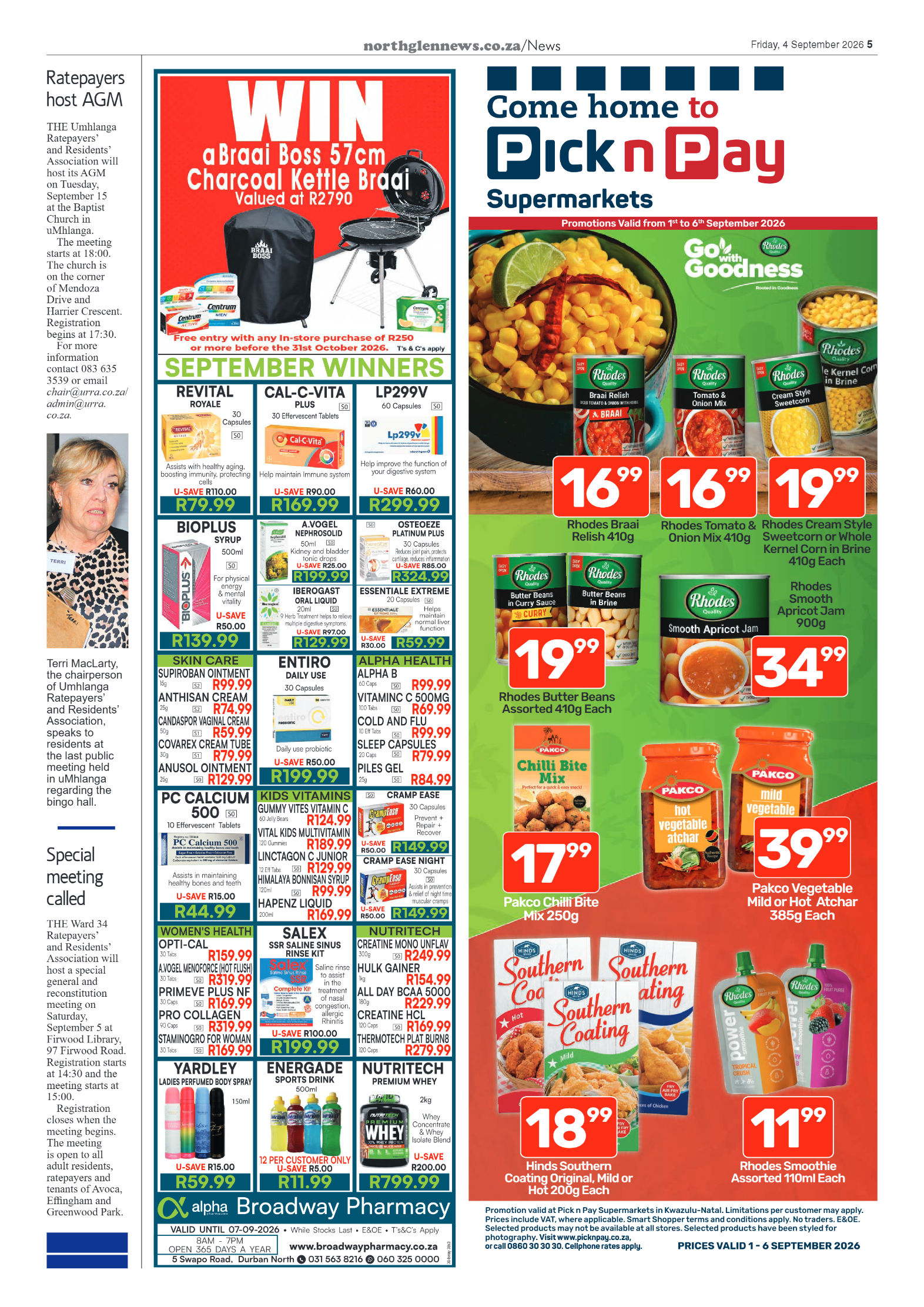 Northglen News 04 September 2026 page 5