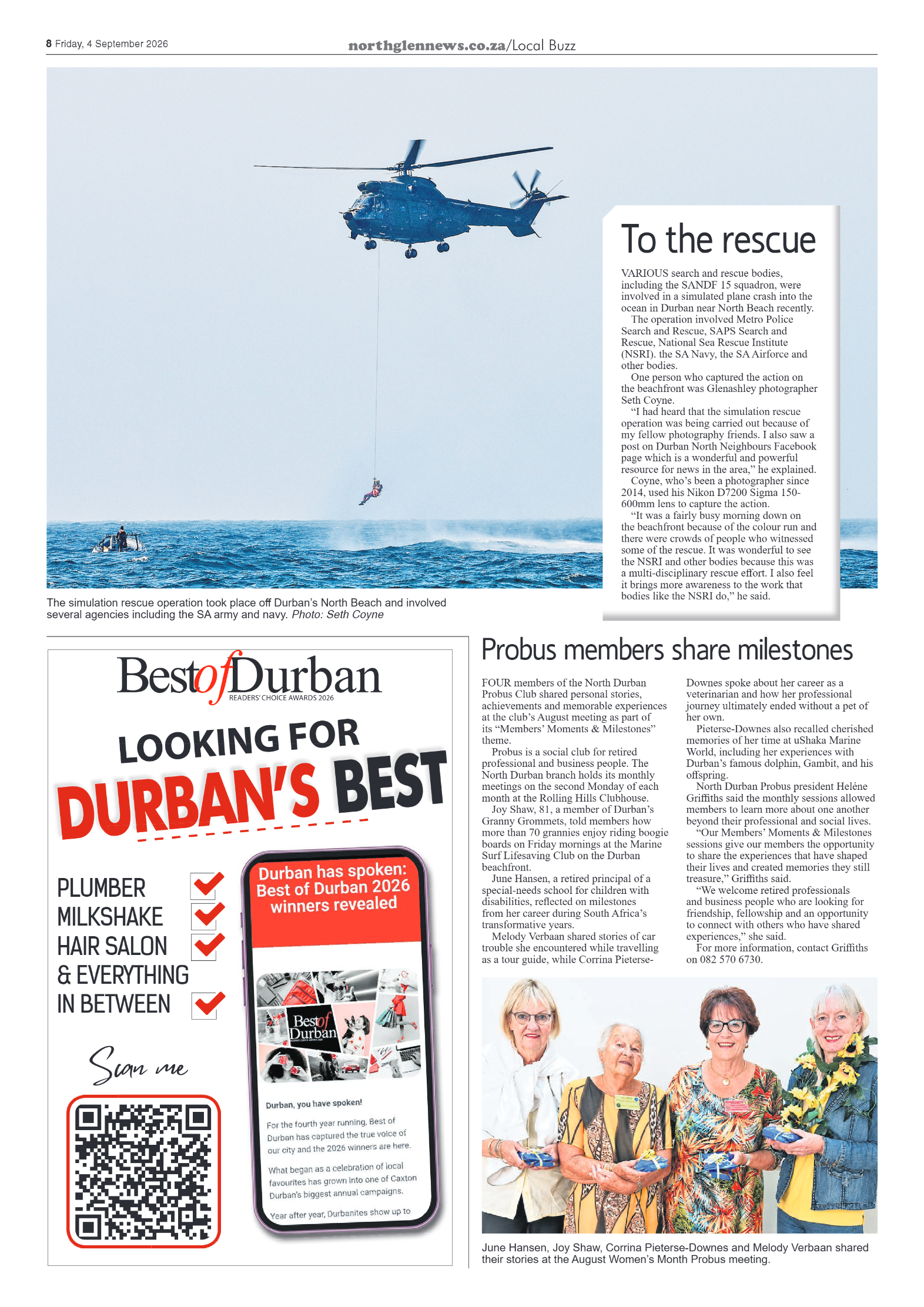 Northglen News 04 September 2026 page 8