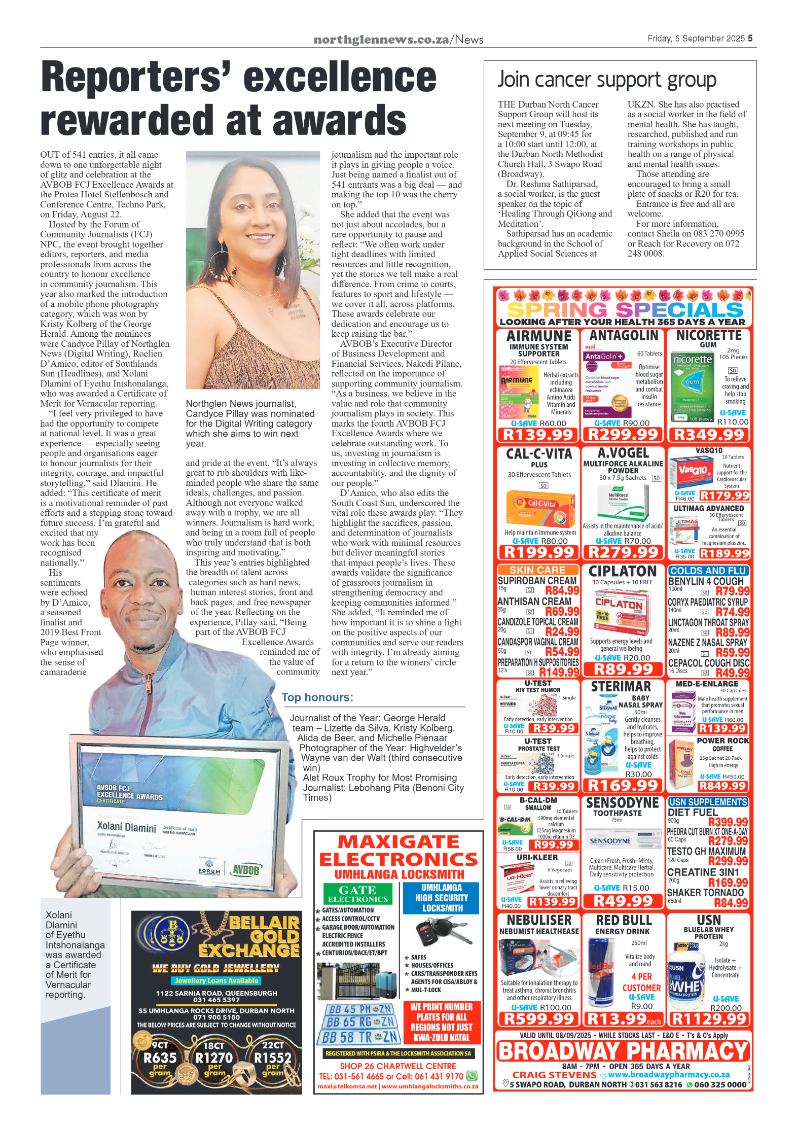 Northglen News 05 September 2025 page 5