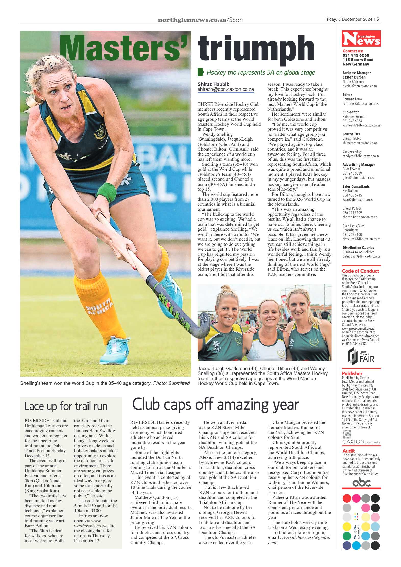 Northglen News 06 December 2024 page 15