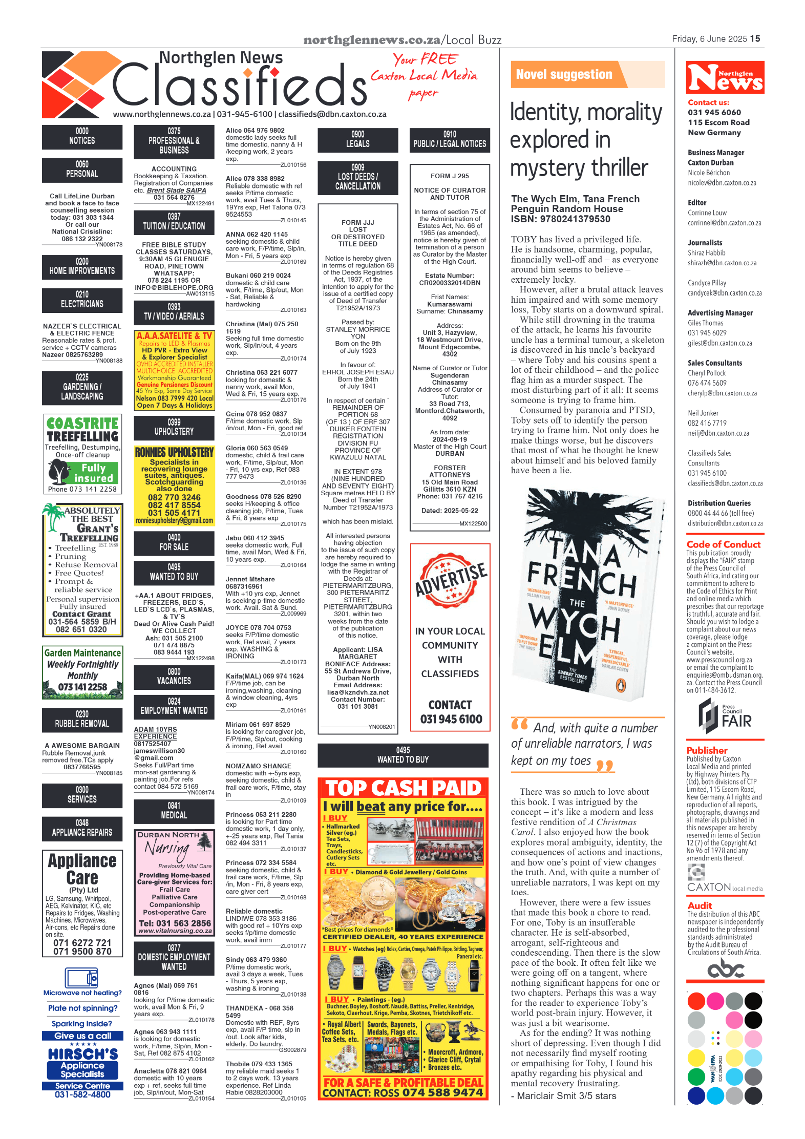 Northglen News 06 June page 15