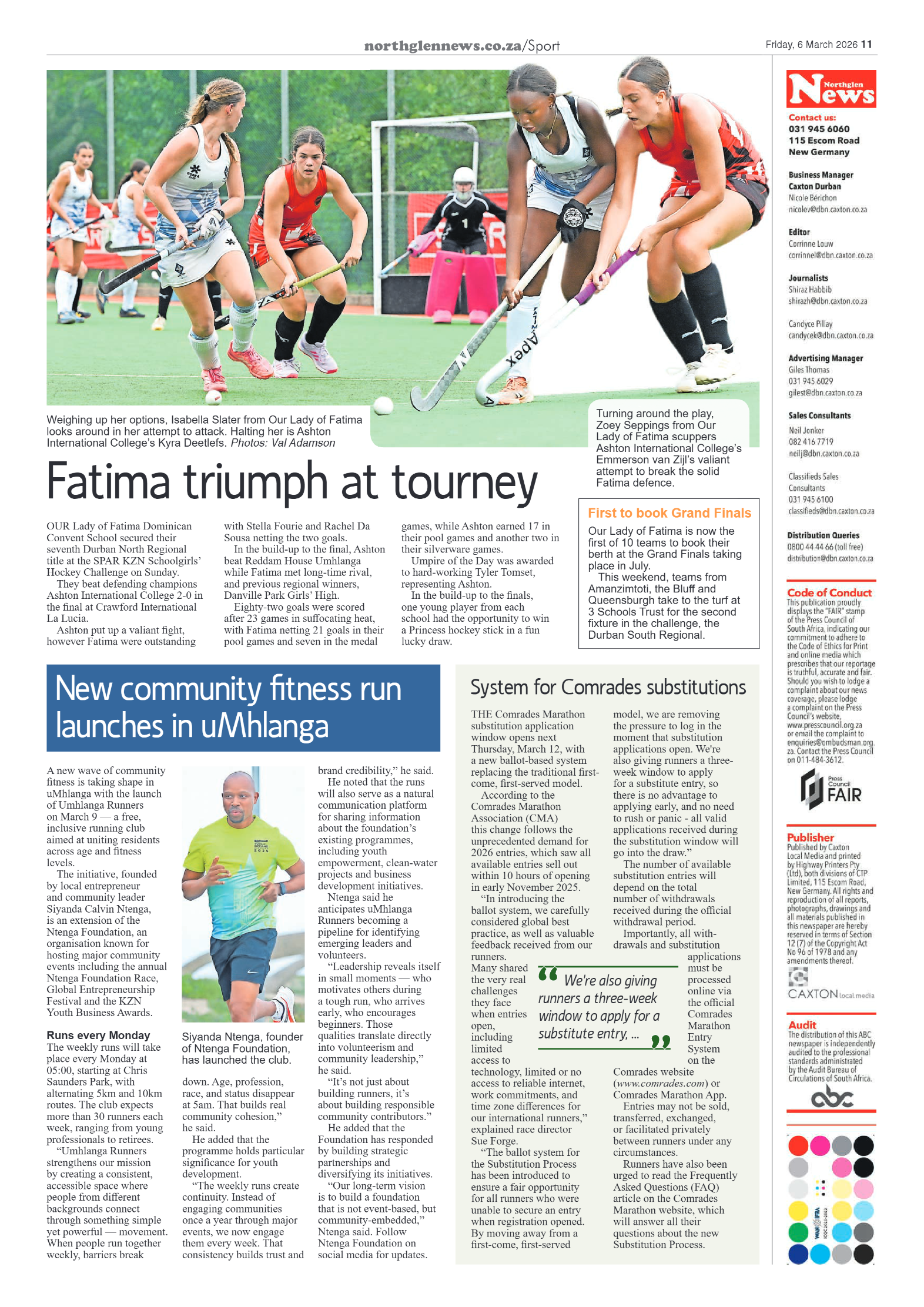 Northglen News 06 March 2026 page 11