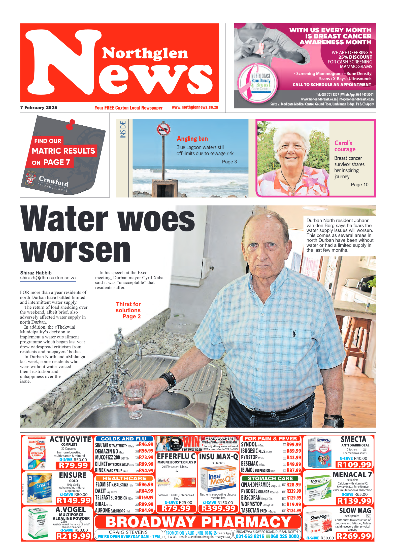 Northglen News 07 February 2025 page 1