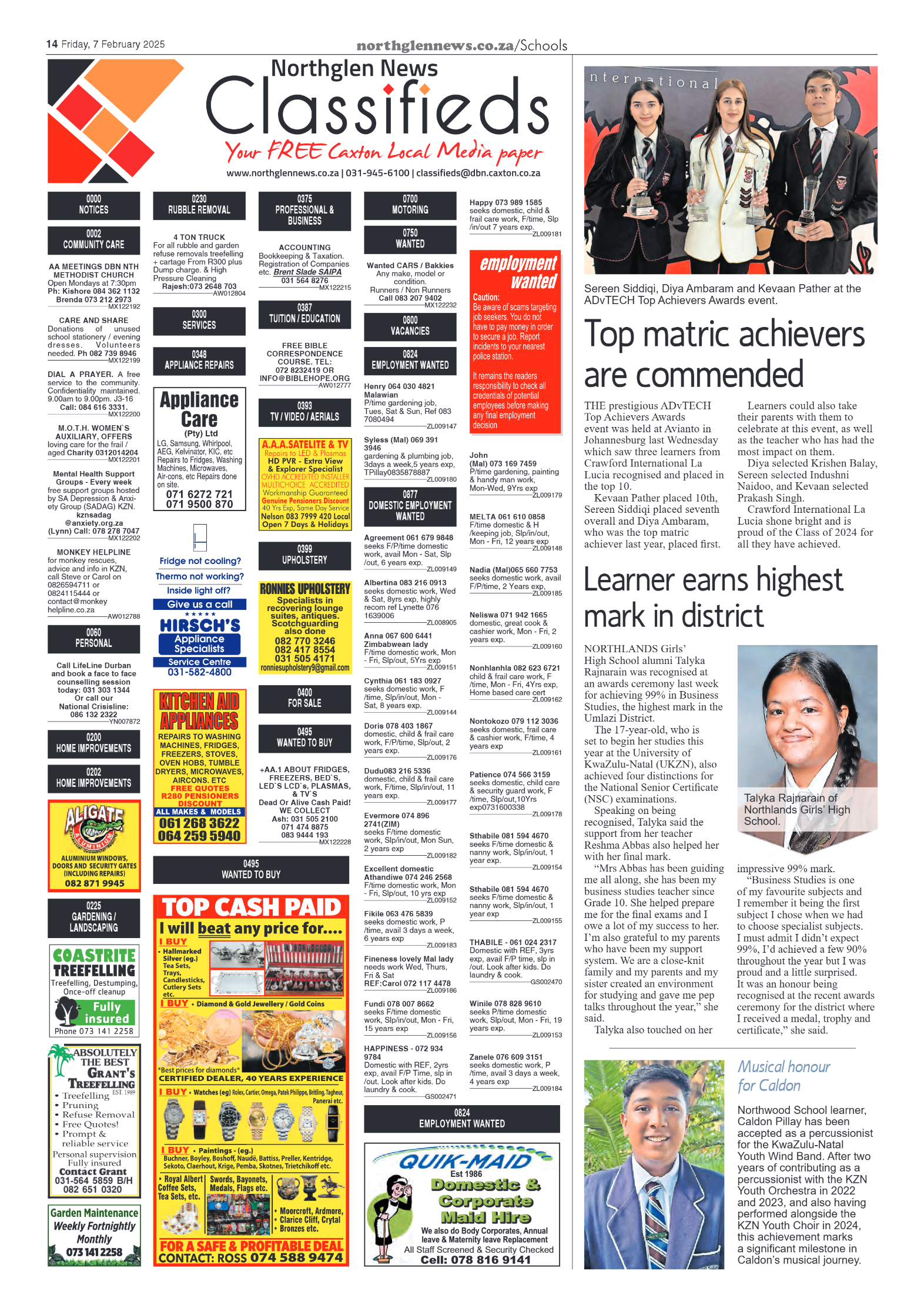 Northglen News 07 February 2025 page 14