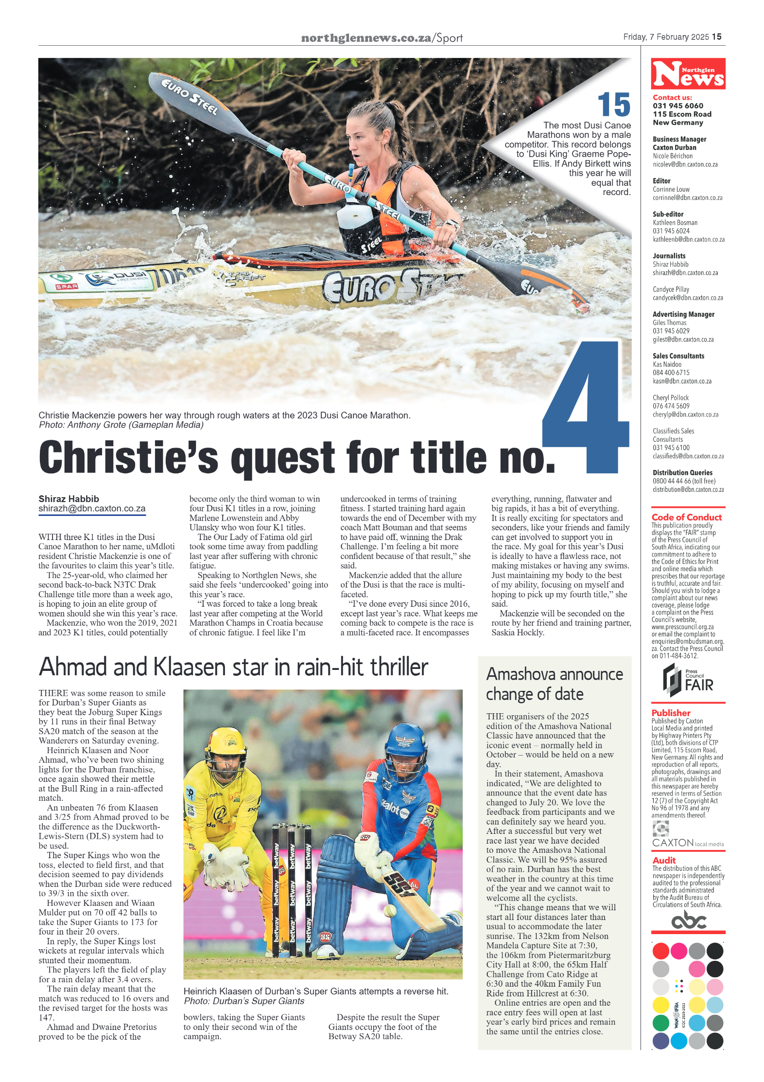 Northglen News 07 February 2025 page 15